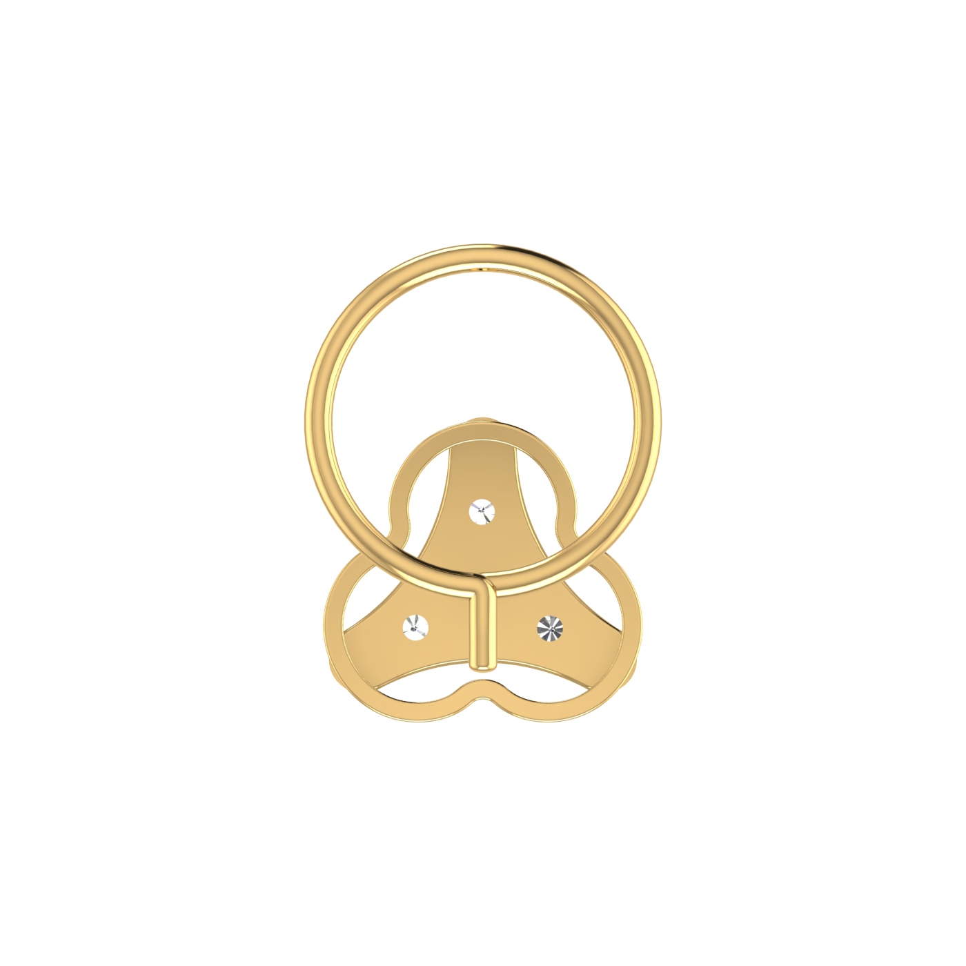 Minimal Triangle Spark – 0.08 Ct Lab Grown Diamond Nose Pin