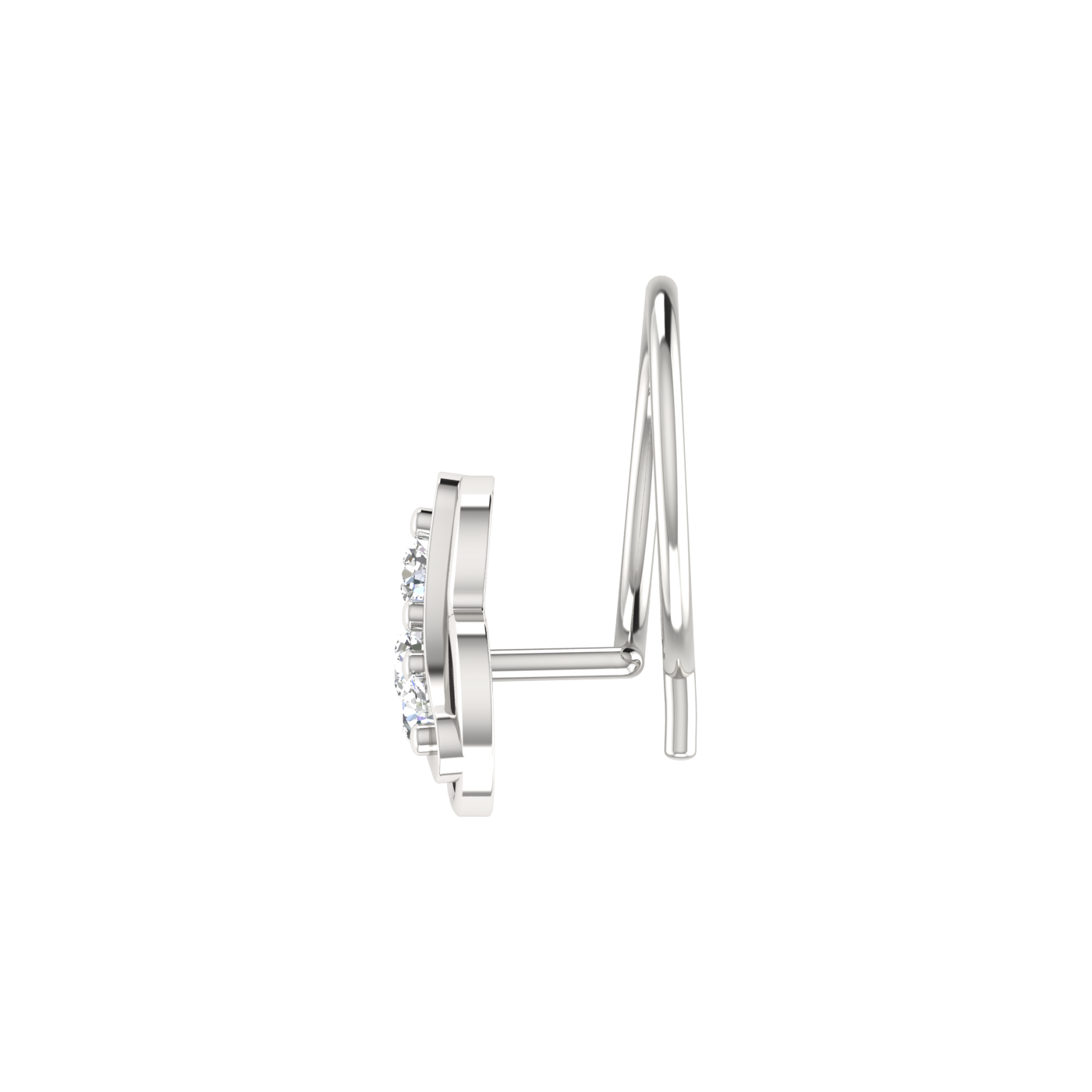 0.08 Carat Natural Diamond Nose Pin - HI Color, VS-SI Clarity.