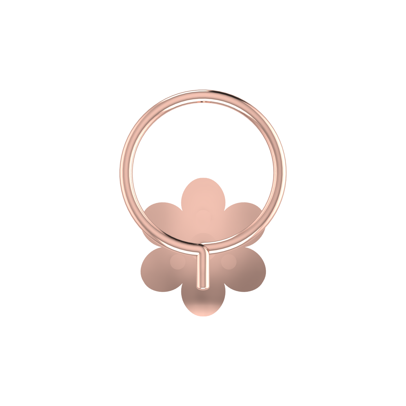 Signature Blossom Spark 0.06 Ct Lab Diamond Nose Pin