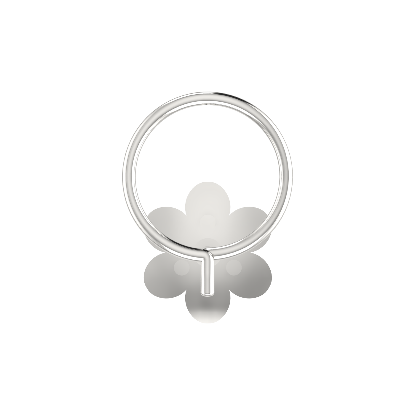 Signature Blossom Spark 0.06 Ct Lab Diamond Nose Pin