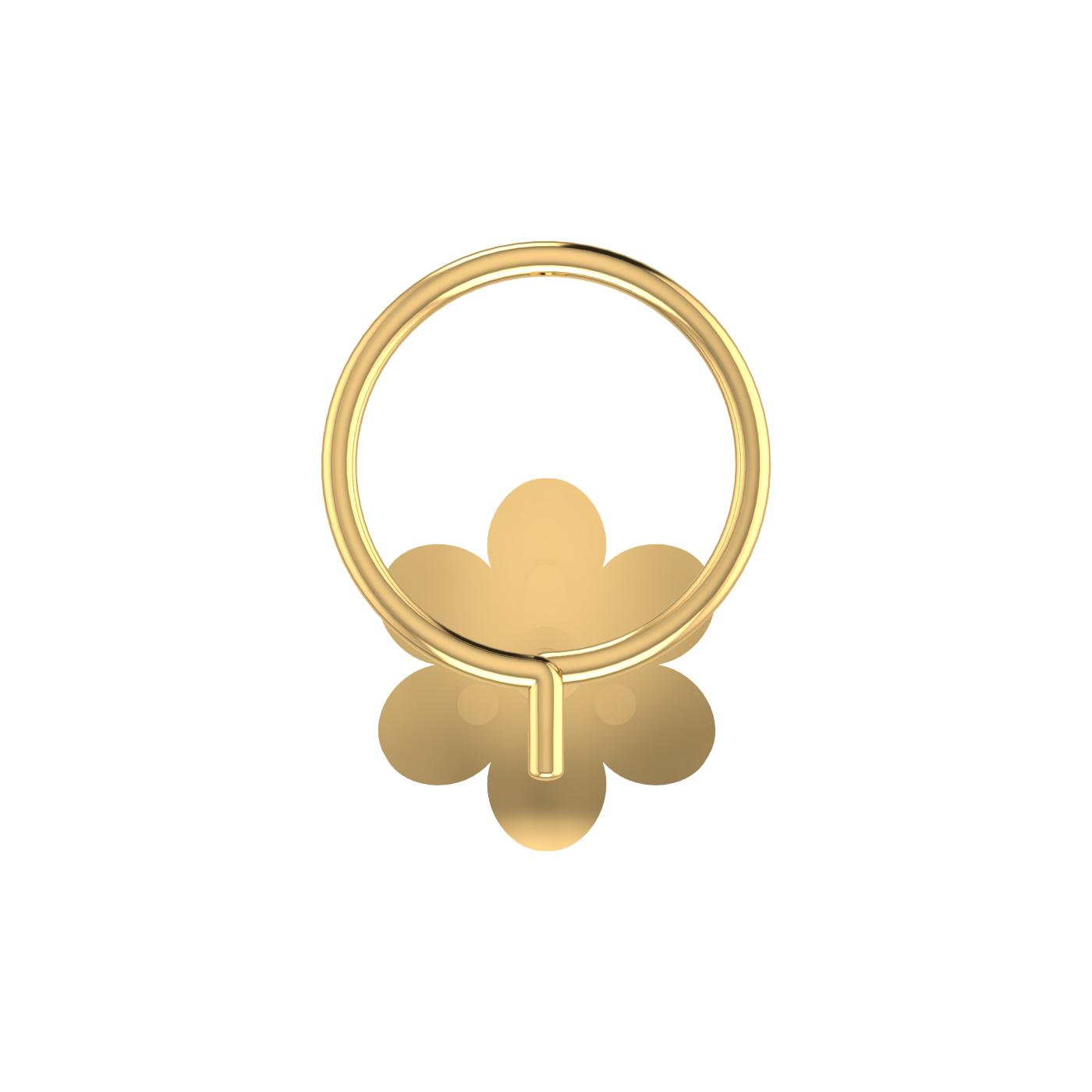 Signature Blossom Spark 0.06 Ct Lab Diamond Nose Pin