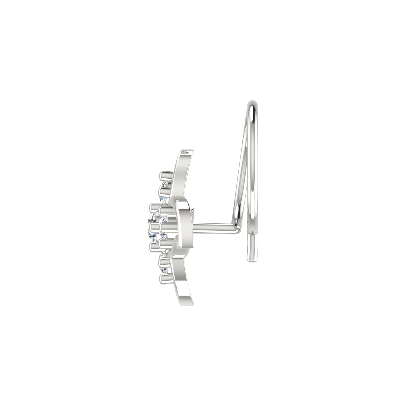Radiant Petal Bloom – 0.09 Carat Lab Grown Diamond Nose Pin