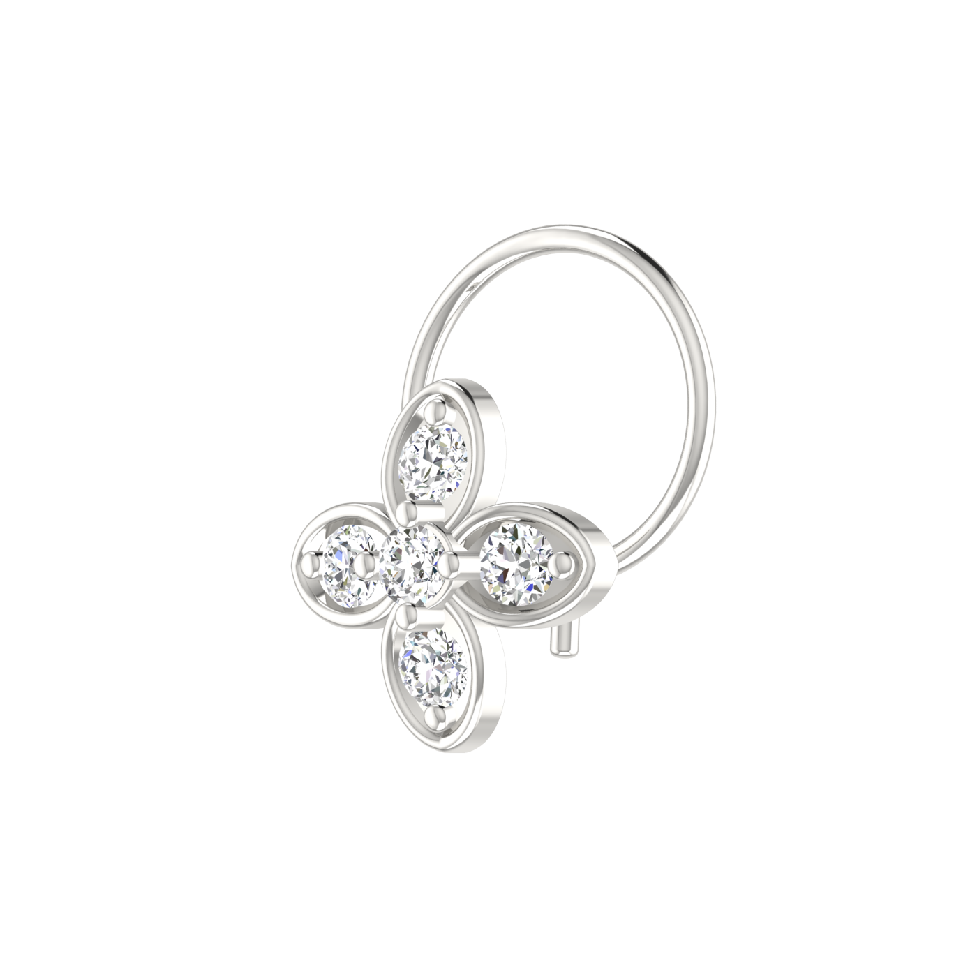 Signature Blossom Glow 0.15 Ct Lab Grown Diamond Nose Pin