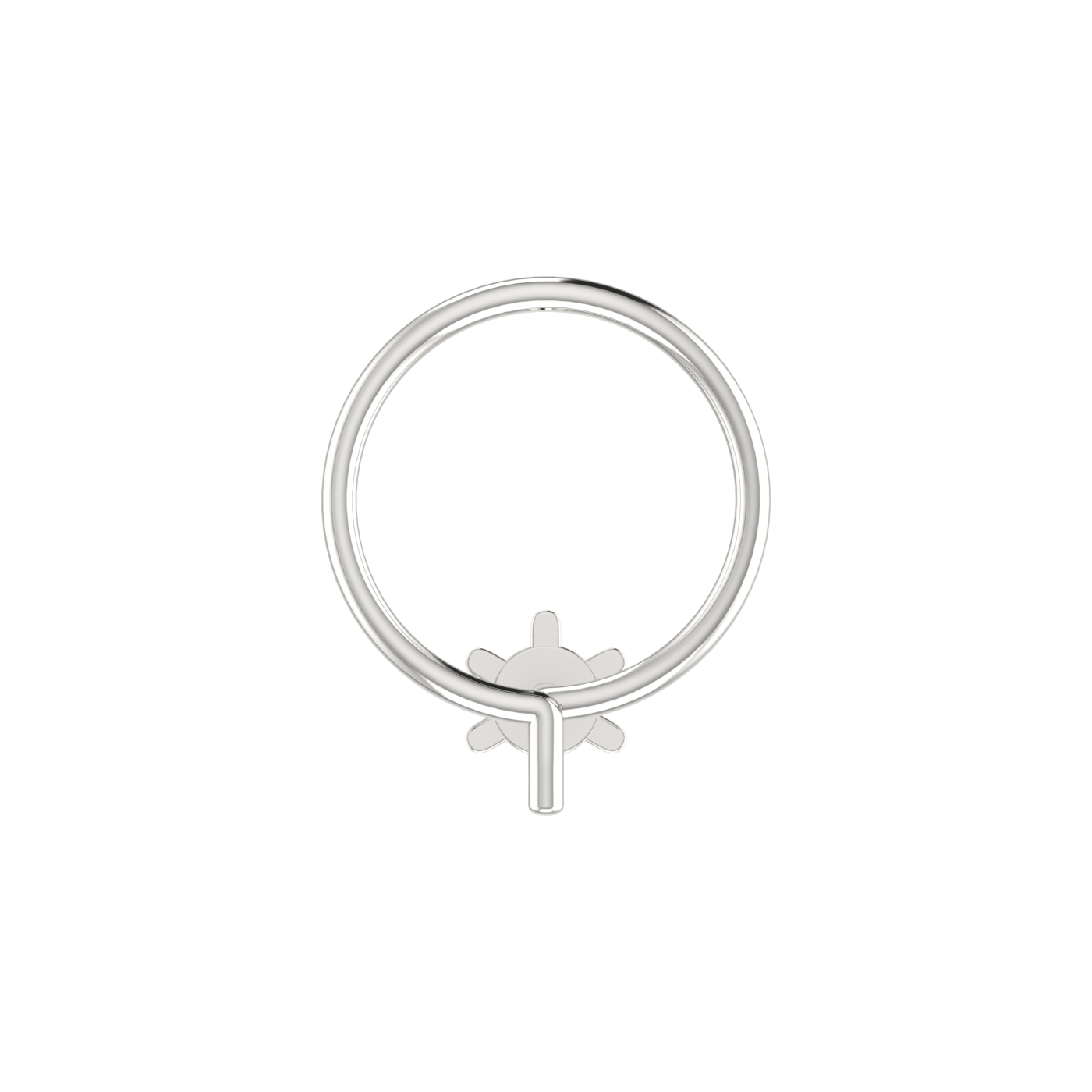 0.03 Carat Natural Diamond Nose Pin - HI Color, VS-SI Clarity.