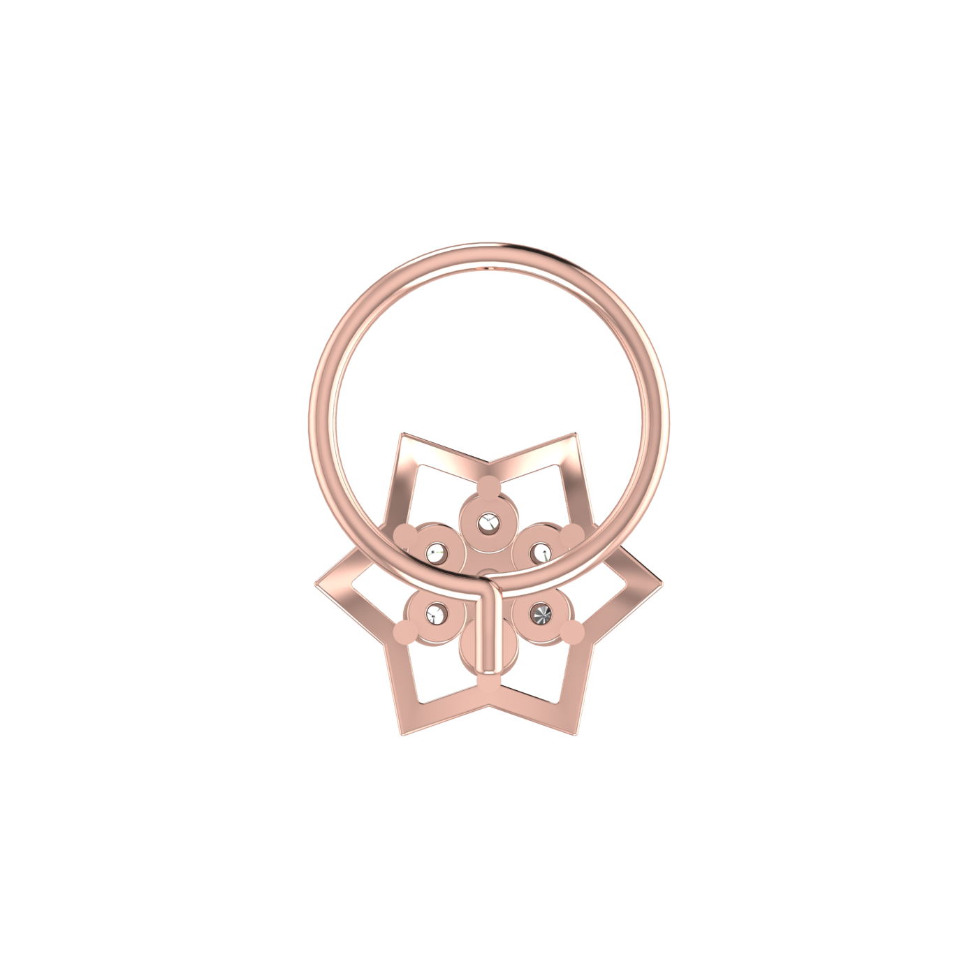 0.07 Carat Natural Diamond Nose Pin - HI Color, VS-SI Clarity.