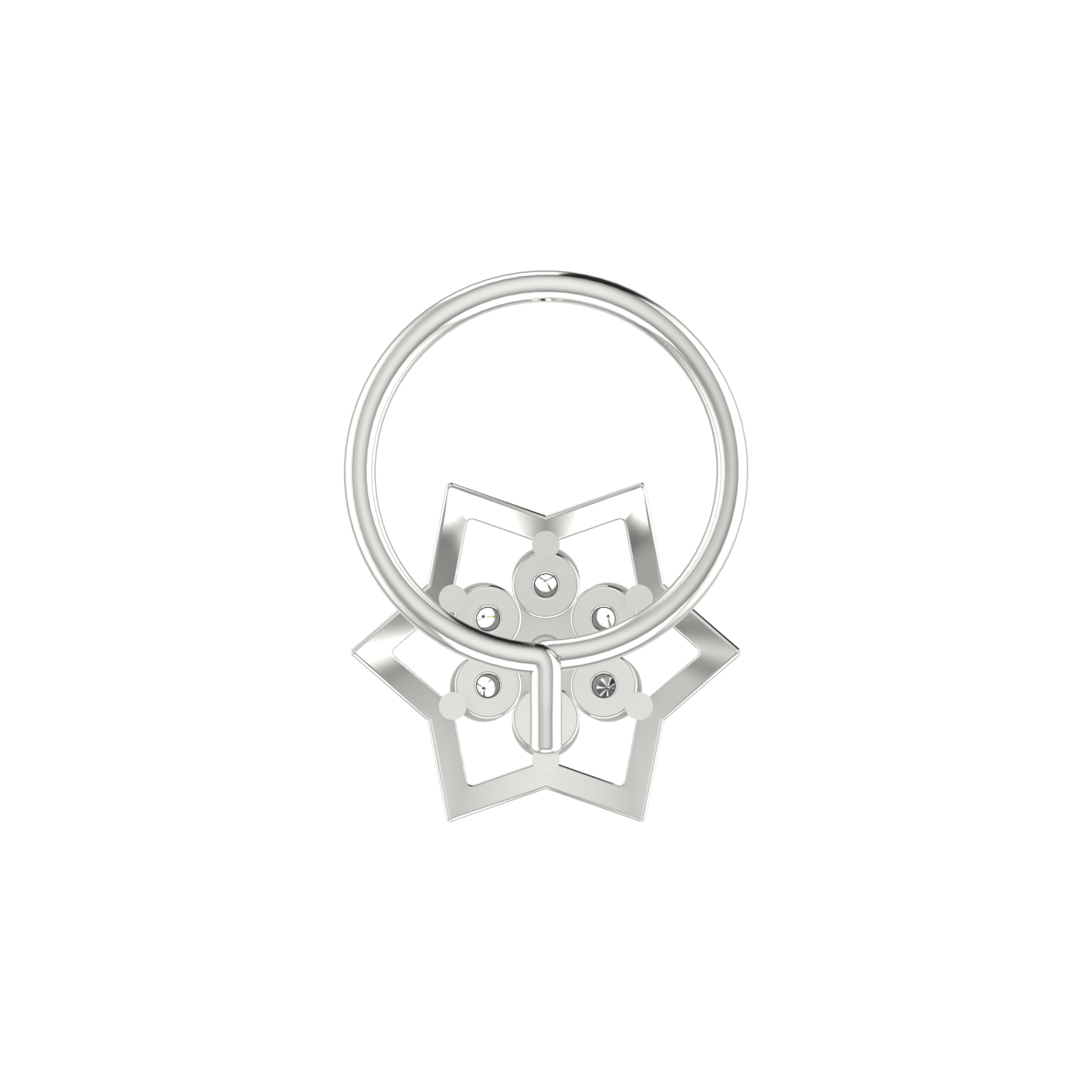Sleek Star Brilliance 0.07 Ct Lab Grown Diamond Nose Pin