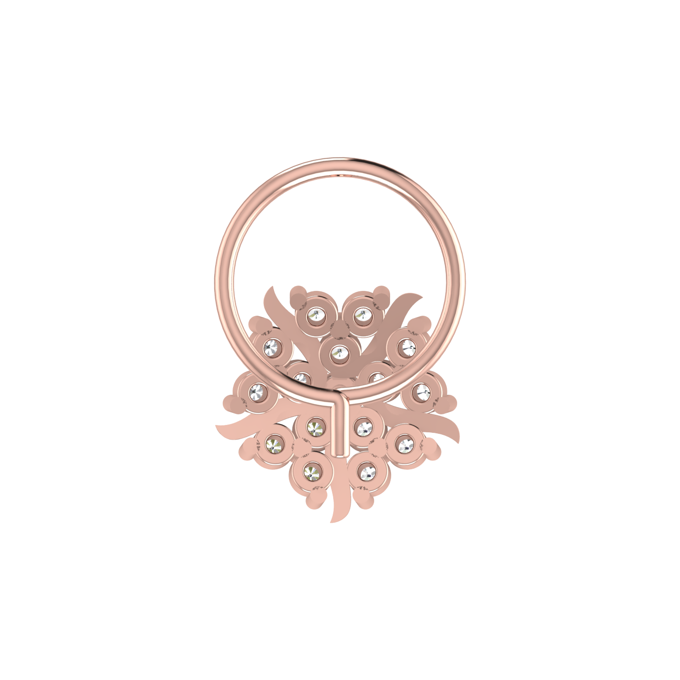 0.14 Carat Natural Diamond Nose Pin - HI Color, VS-SI Clarity.