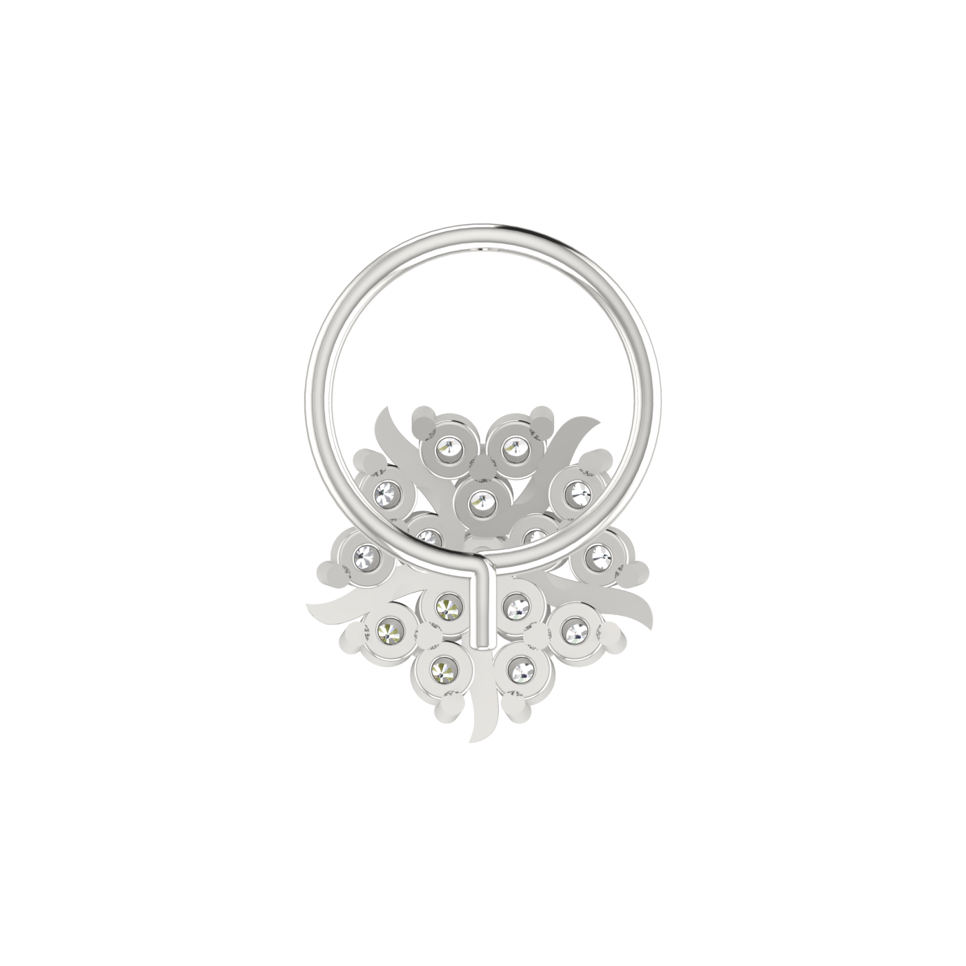 0.14 Carat Natural Diamond Nose Pin - HI Color, VS-SI Clarity.