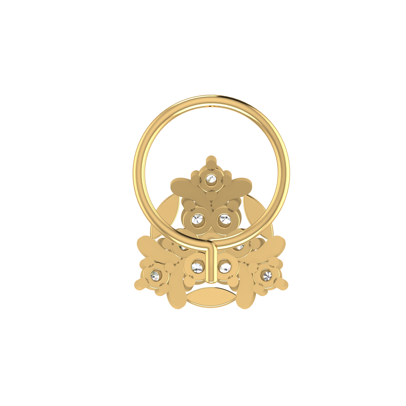 0.12 Carat Natural Diamond Nose Pin - HI Color, VS-SI Clarity.