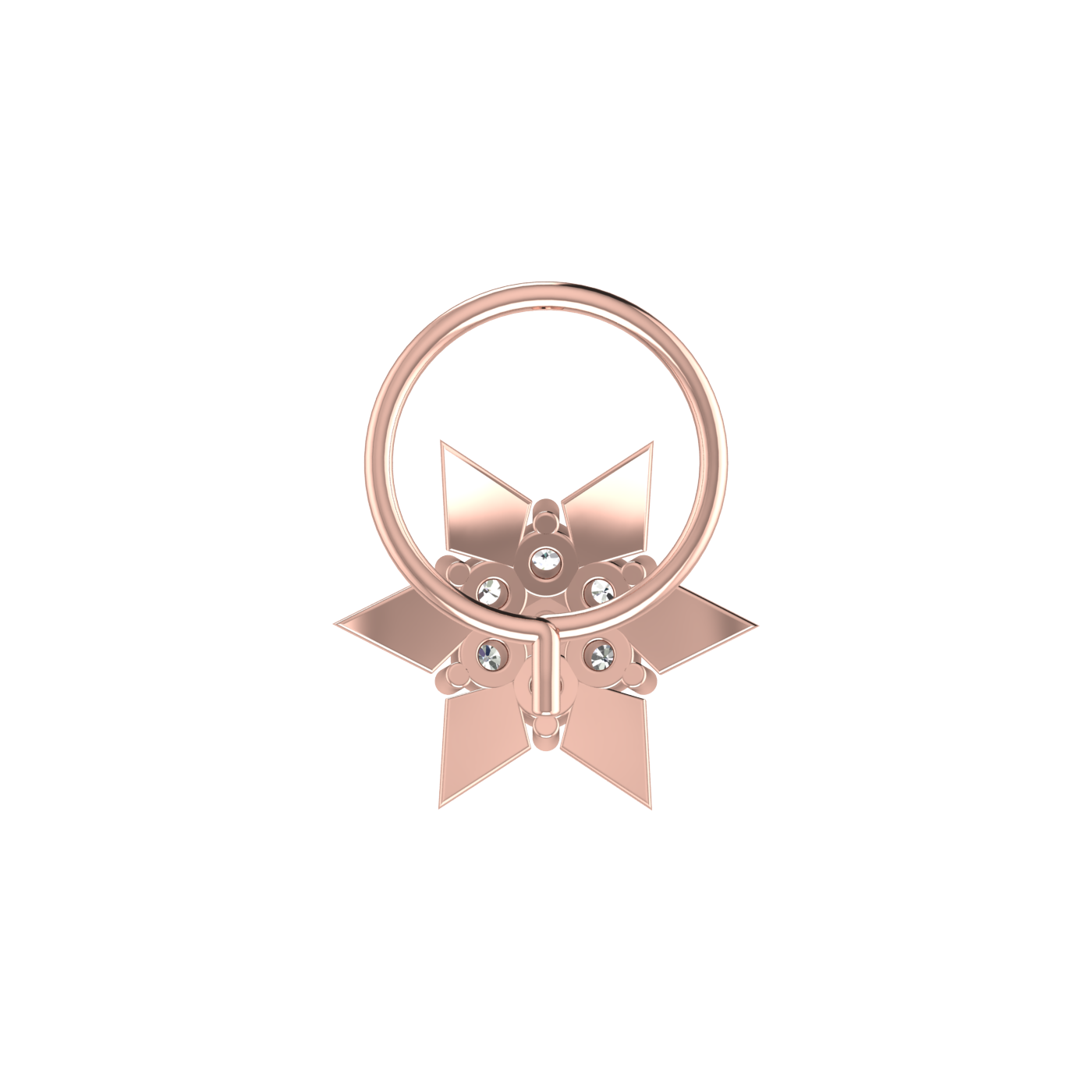 Graceful Star Flower 0.09 Ct Lab Grown Nose Pin