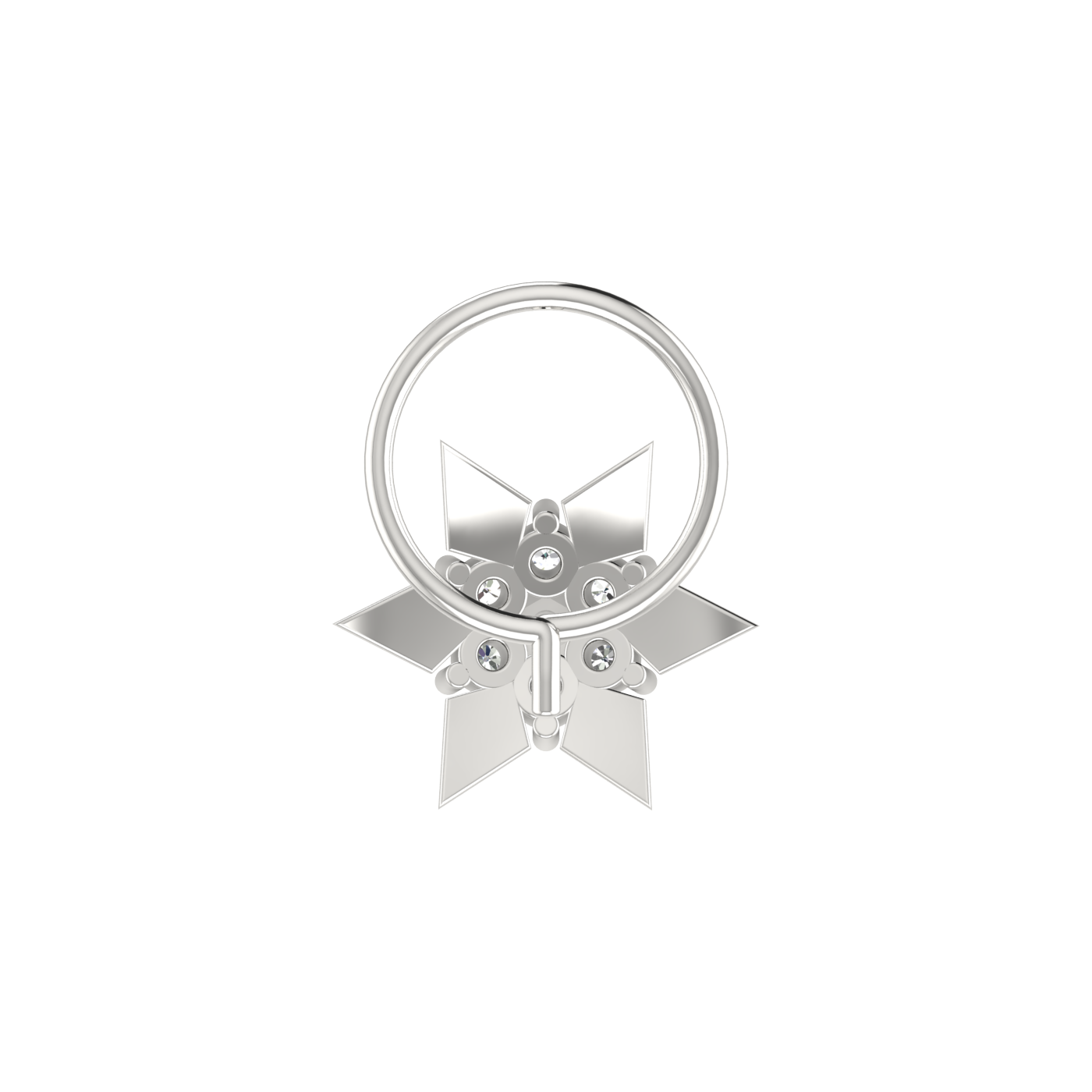 Graceful Star Flower 0.09 Ct Lab Grown Nose Pin