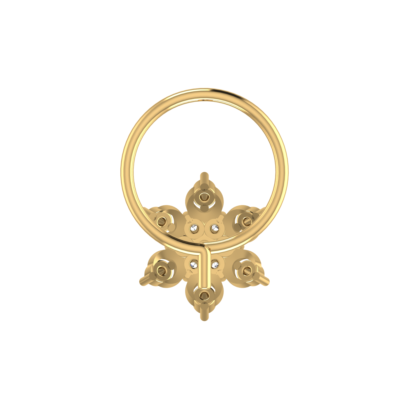 0.05 Carat Natural Diamond Nose Pin - HI Color, VS-SI Clarity.