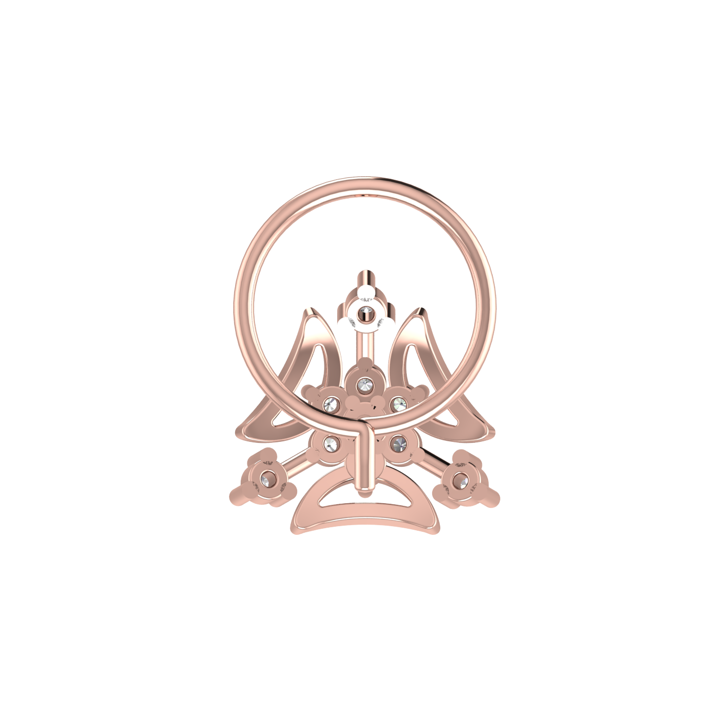 0.07 Carat Natural Diamond Nose Pin - HI Color, VS-SI Clarity.