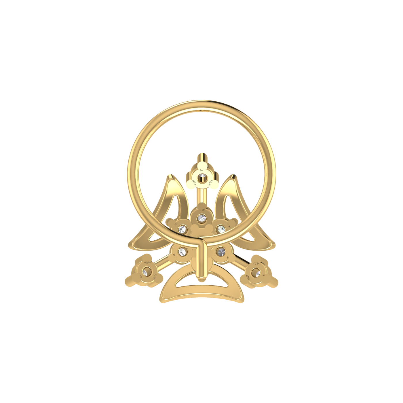 0.07 Carat Natural Diamond Nose Pin - HI Color, VS-SI Clarity.