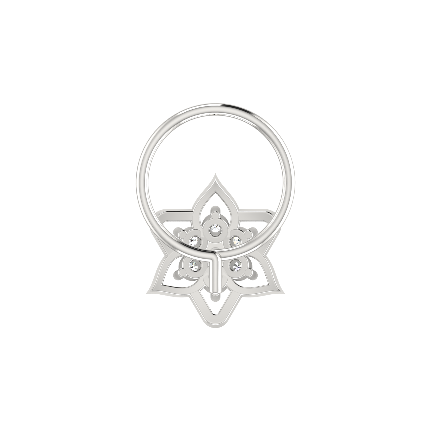 Floral Flower-Shaped Cluster — 0.06 Carat Lab Grown Diamond Nose Pin