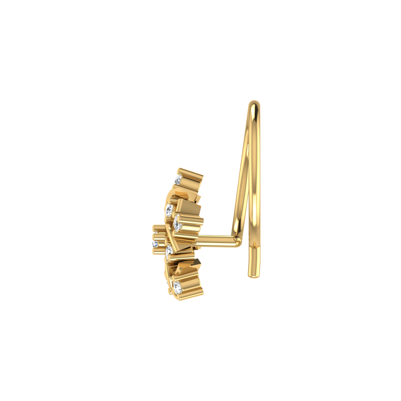 0.04 Carat Natural Diamond Nose Pin - HI Color, VS-SI Clarity.