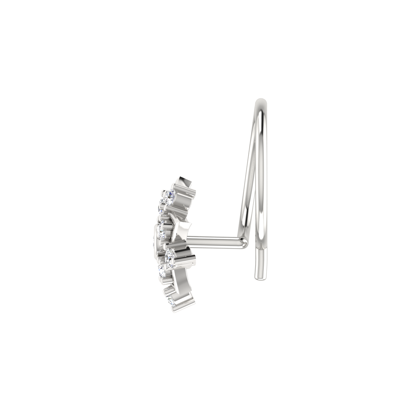 0.06 Carat Natural Diamond Nose Pin - HI Color, VS-SI Clarity.