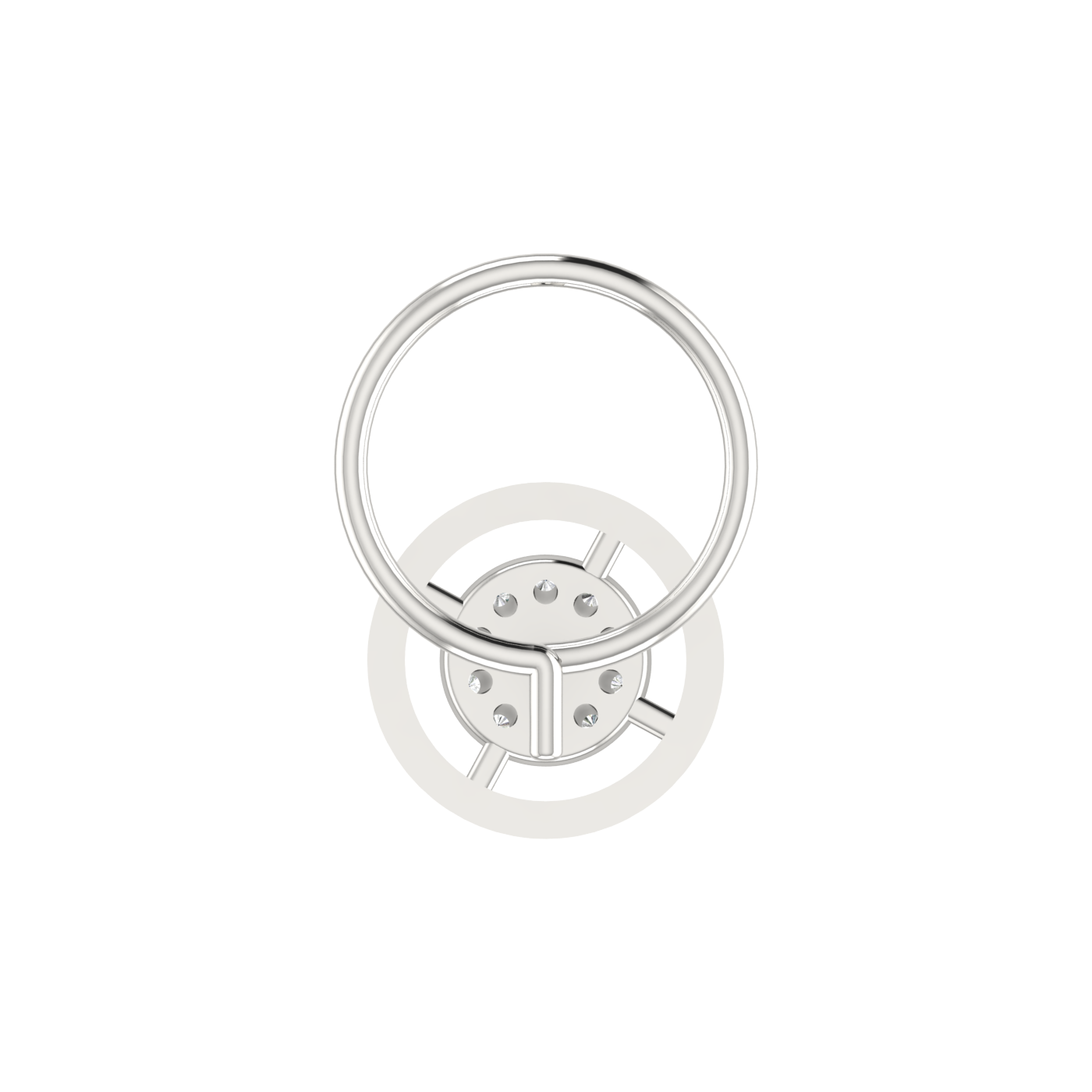 0.09 Carat Lab Grown Diamond Nose Pin