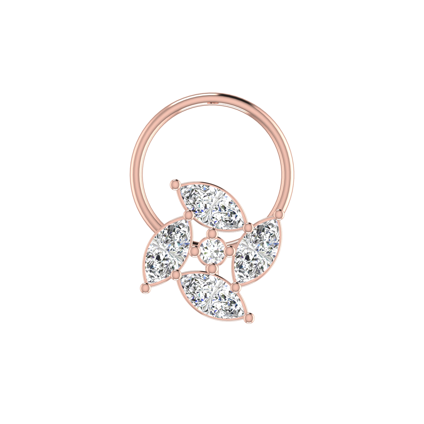 0.23 Carat Lab Grown Diamond Nose Pin