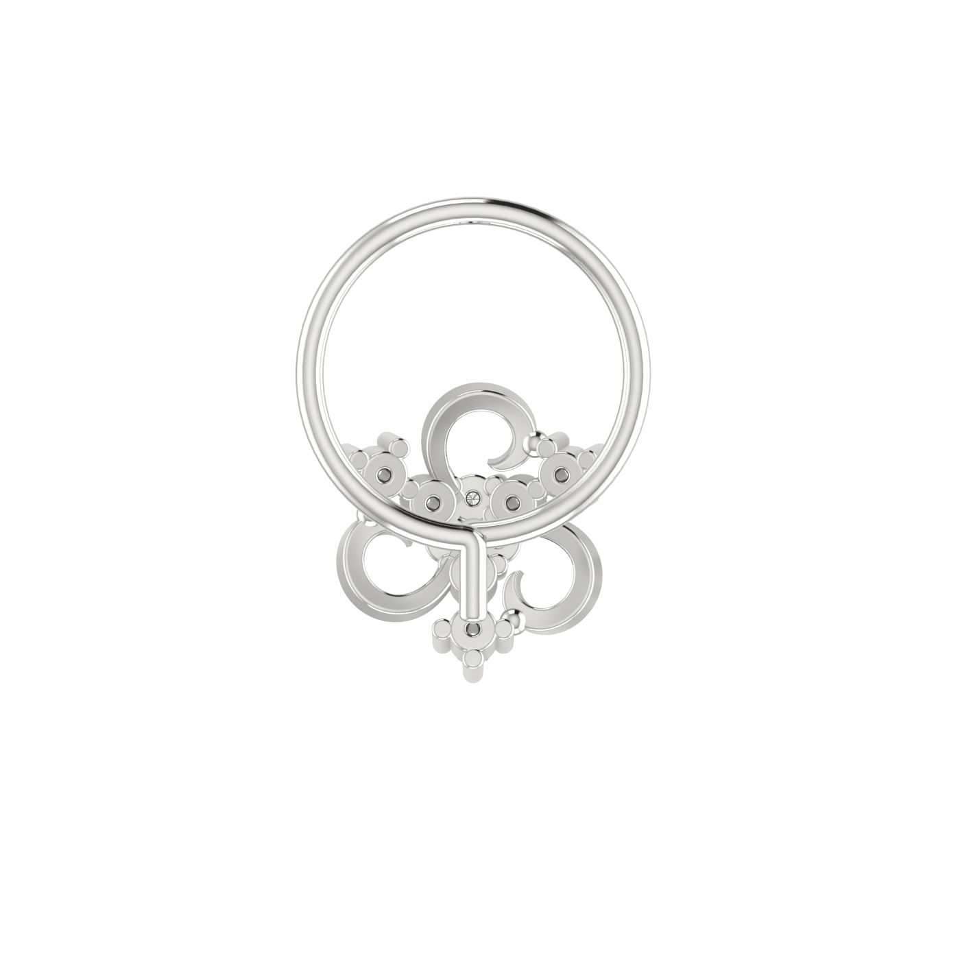 Graceful Glow Classic Ornate — 0.04 Carat Lab Grown Diamond Nose Pin