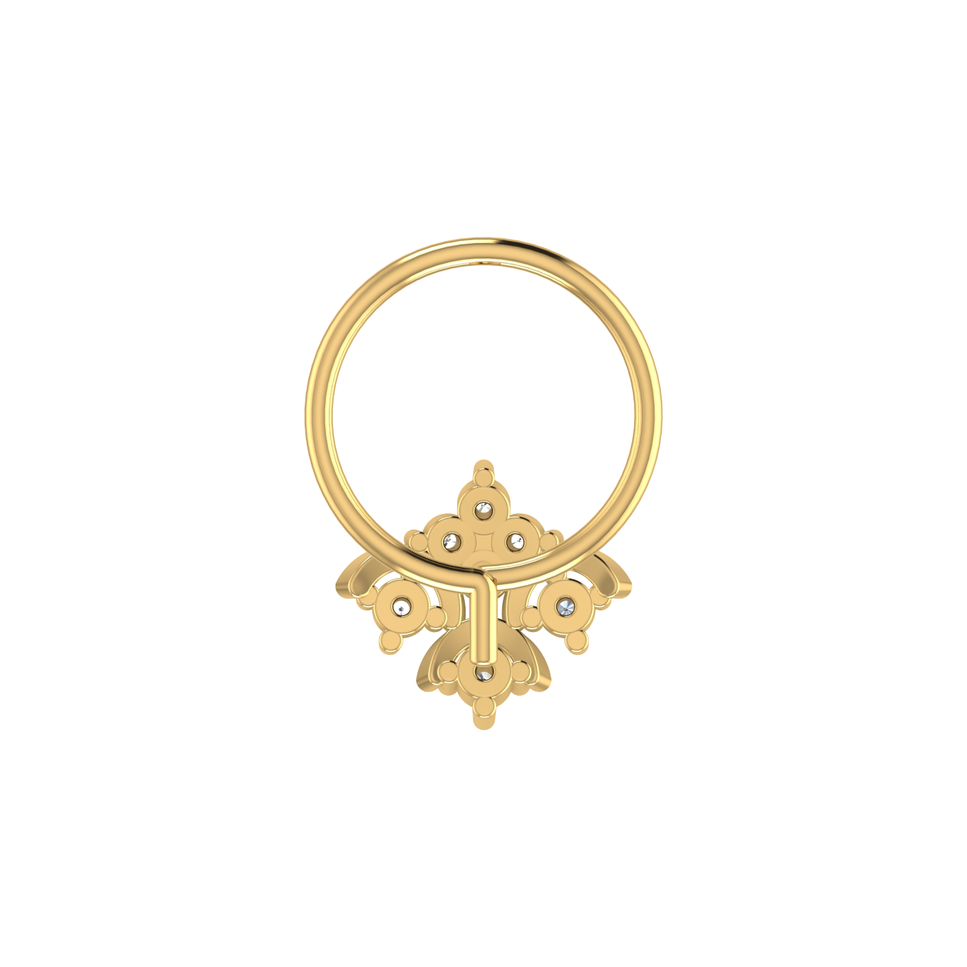Timeless Royalty — 0.05 Ct Lab Grown Diamond Nose Pin