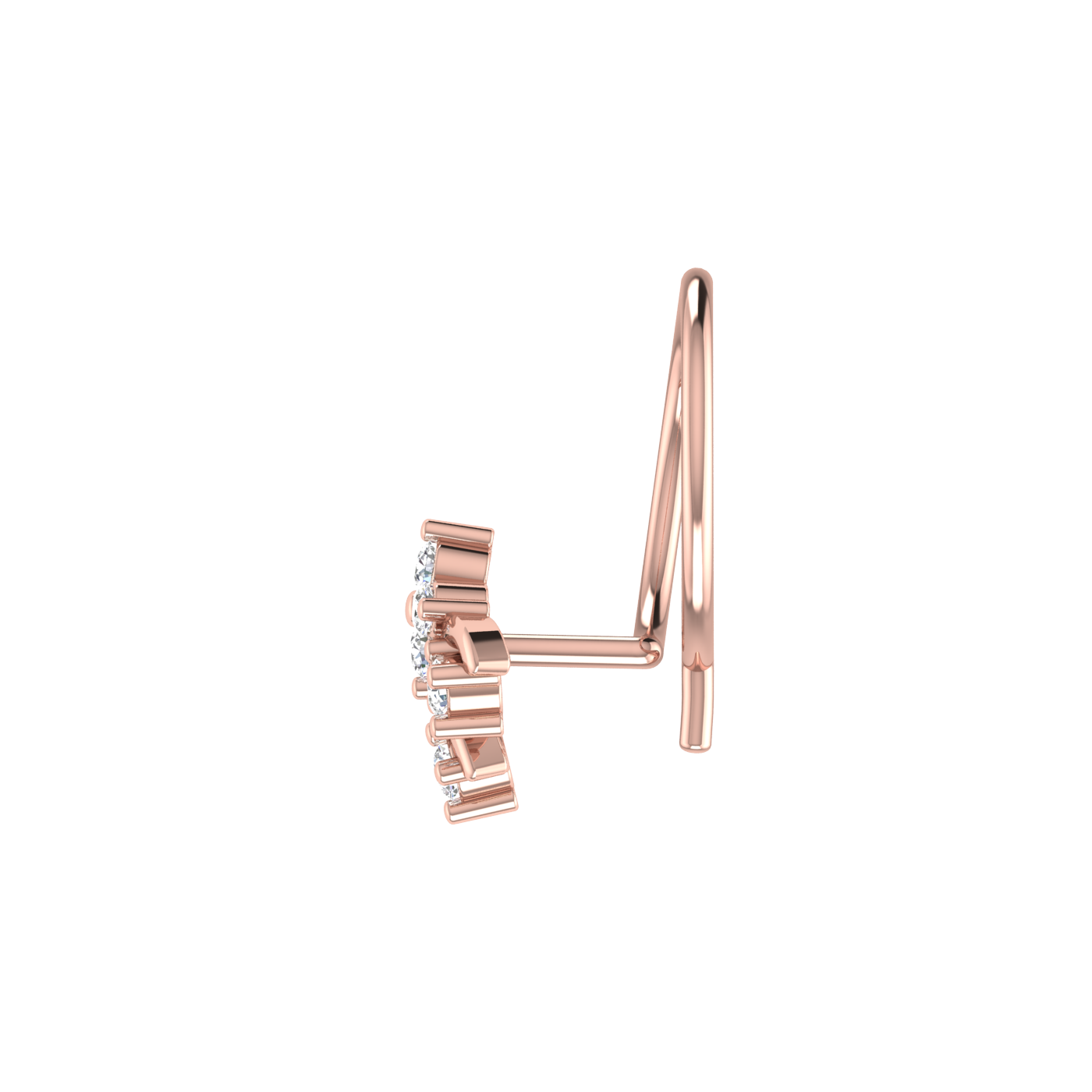 Timeless Royalty — 0.05 Ct Lab Grown Diamond Nose Pin