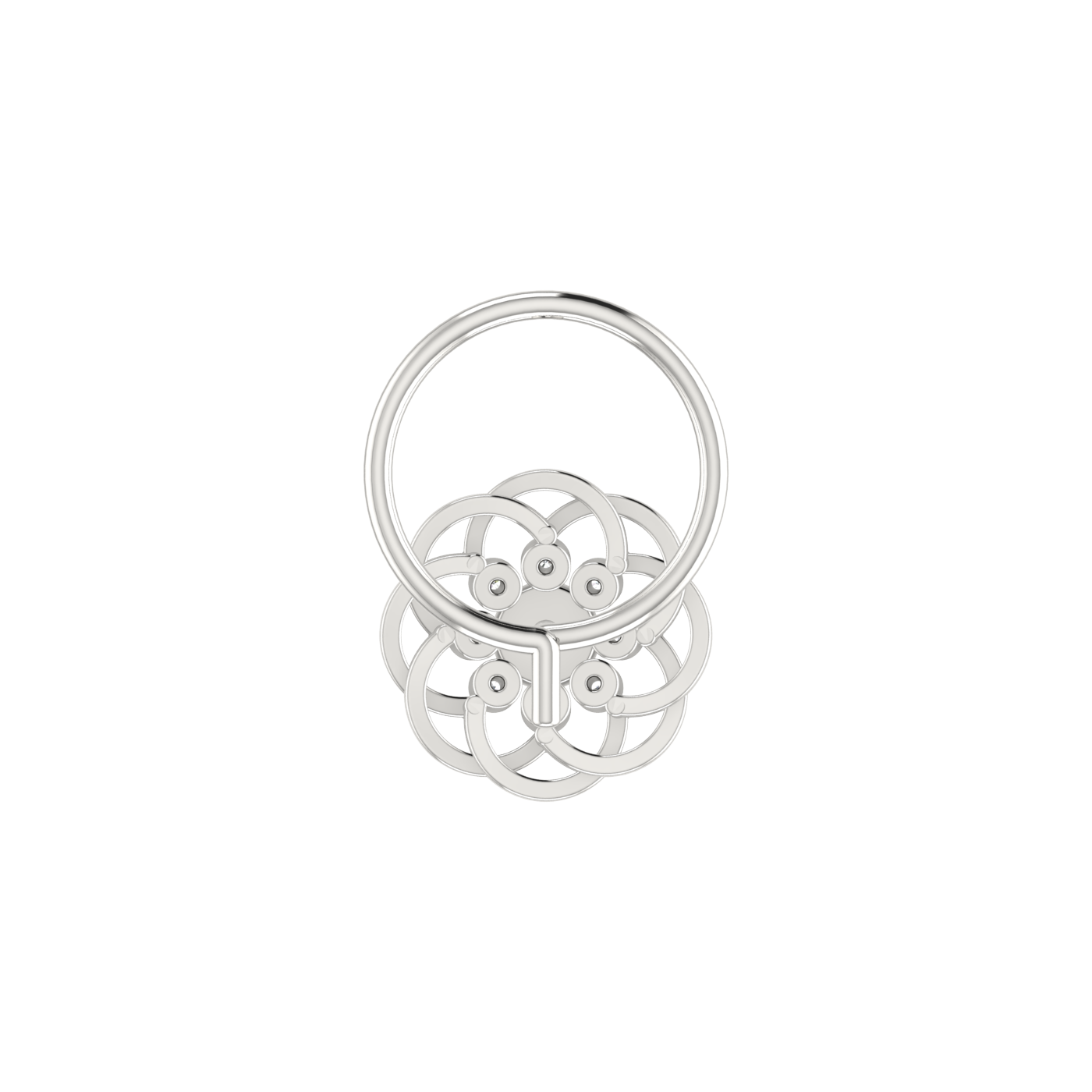 14K Gold Eternal Bloom 0.05ct Lab Grown Diamond Nose Pin