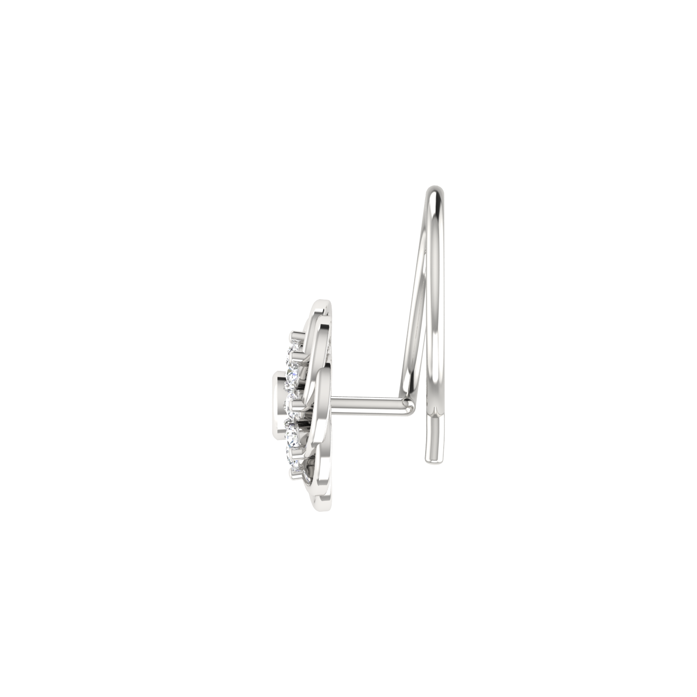 14K Gold Eternal Bloom 0.05ct Lab Grown Diamond Nose Pin