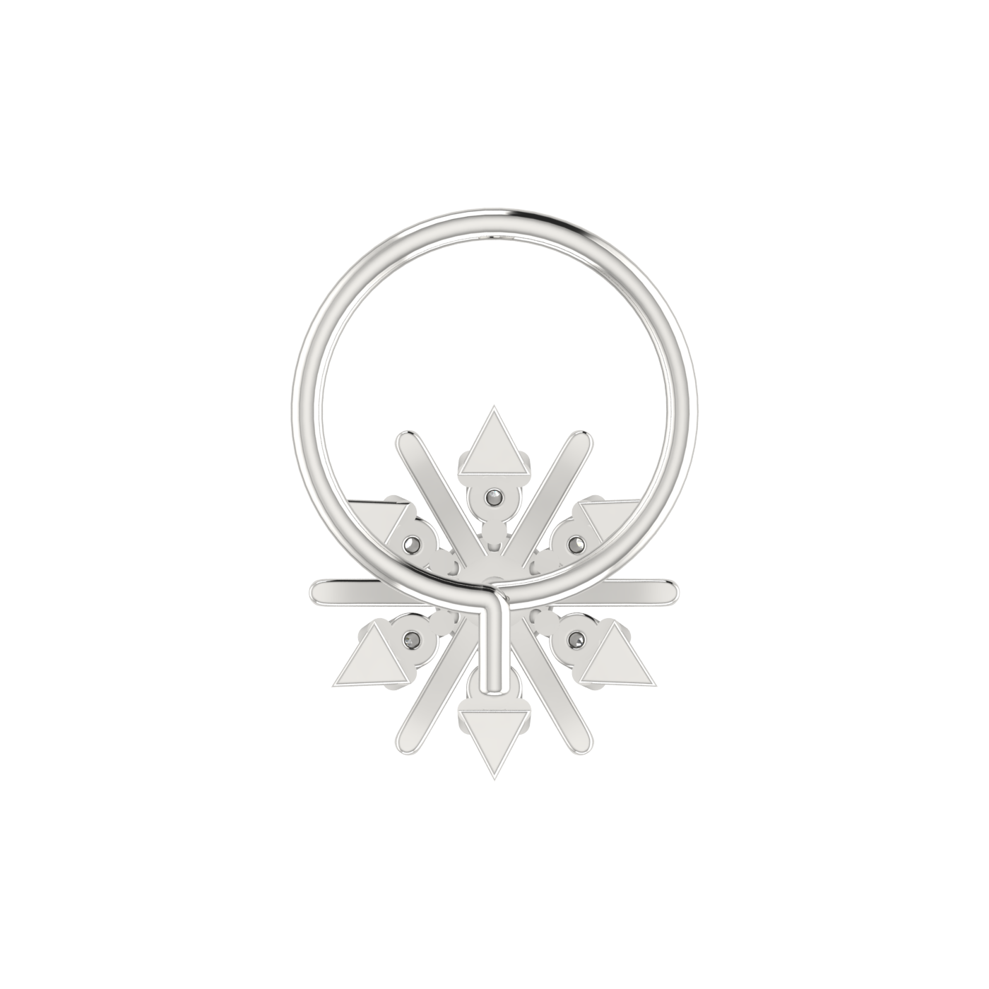 Starlit Gleam Regal Sunflare — 0.04 Carat Lab Grown Diamond Nose Pin