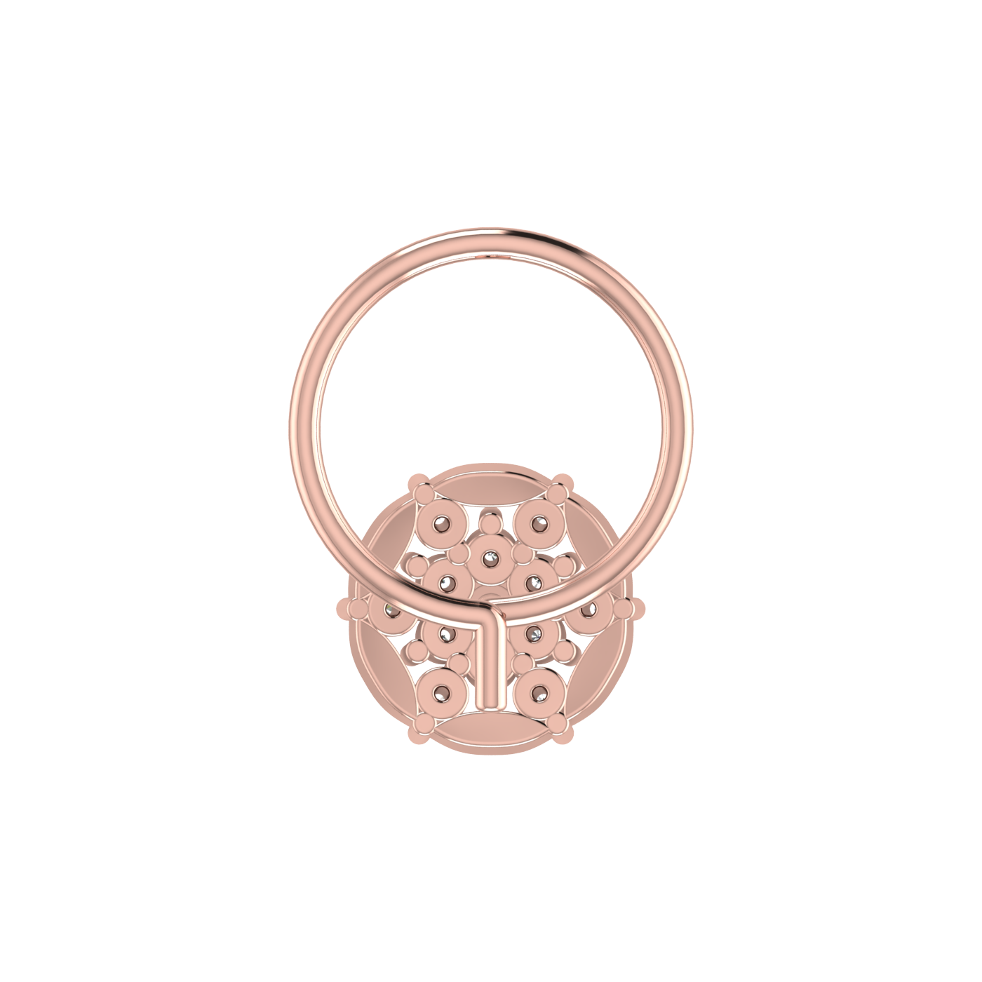 Ethereal Lotus Spark Divine Blossom — 0.06 Carat Lab Grown Diamond Nose Pin