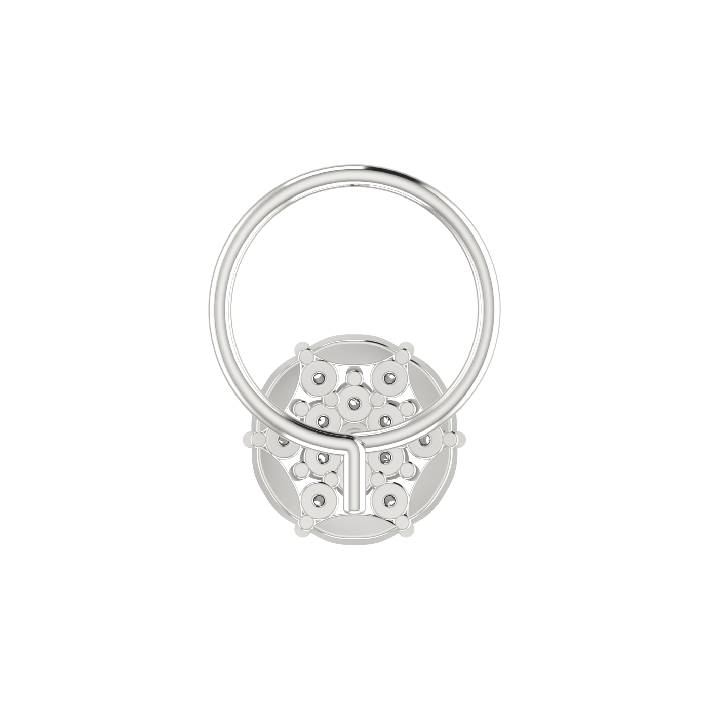 Ethereal Lotus Spark Divine Blossom — 0.06 Carat Lab Grown Diamond Nose Pin
