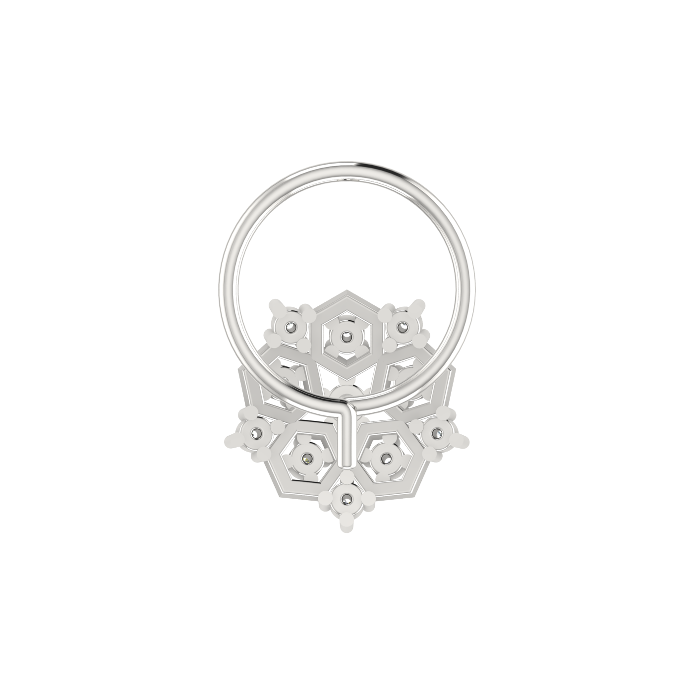 Celestial HexaBloom Timeless HexaFlora — 0.06 Carat Lab Grown Diamond Nose Pin