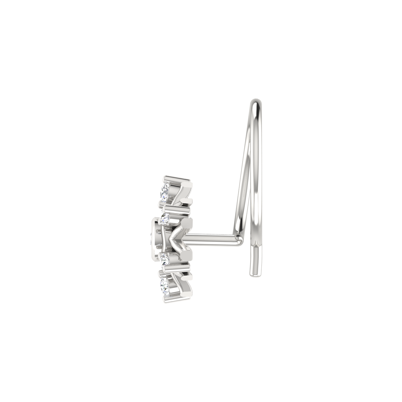 Solar Radiance Gilded Sunflare — 0.04 Carat Lab Grown Diamond Nose Pin