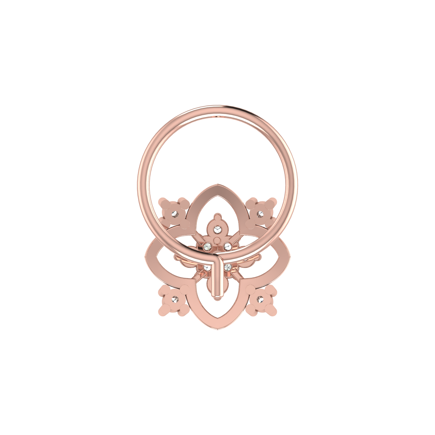 Elegant 0.05 Ct Lab Grown Diamond Nose Pin