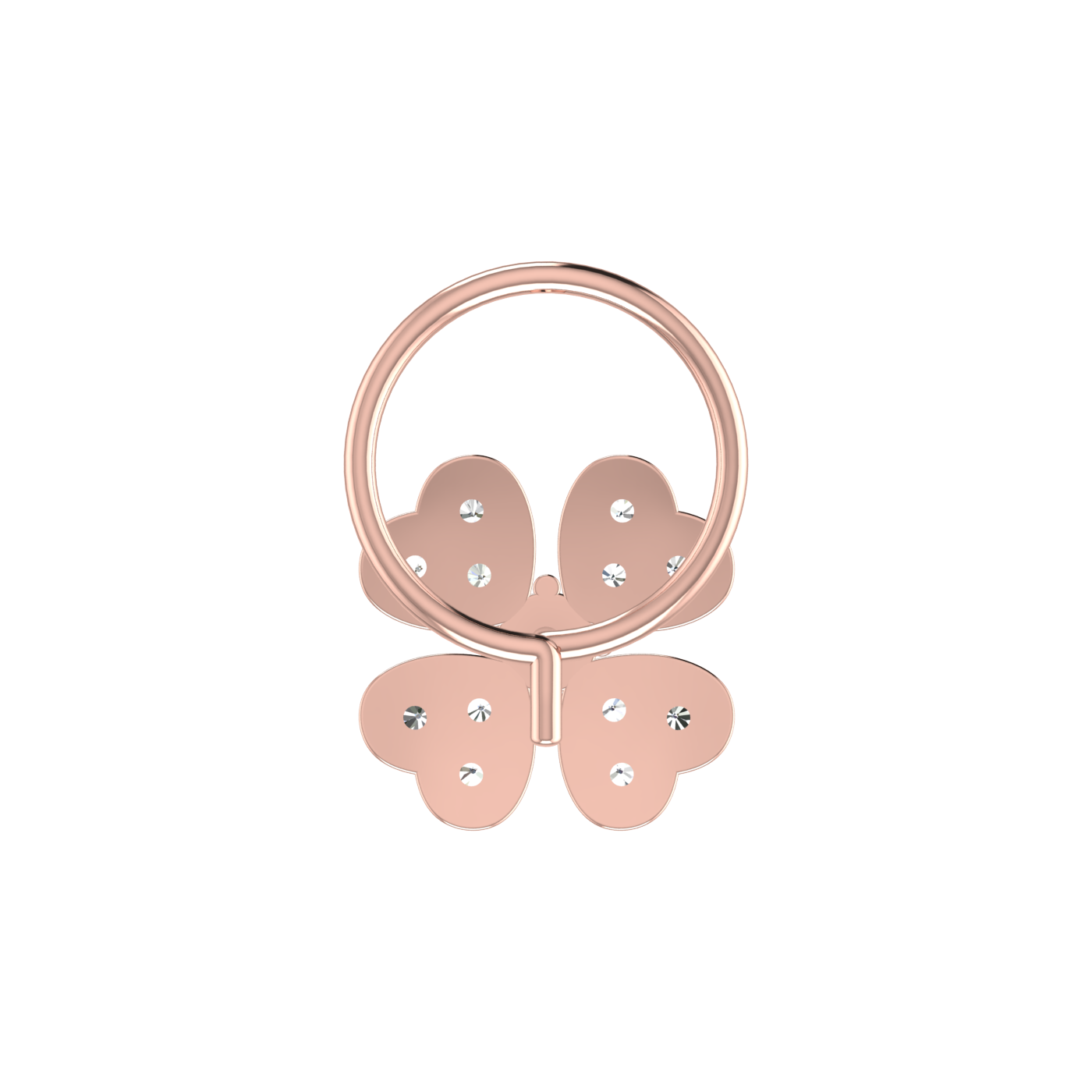 0.13 Ct Lab Grown Diamond Four-Leaf Nose Pin