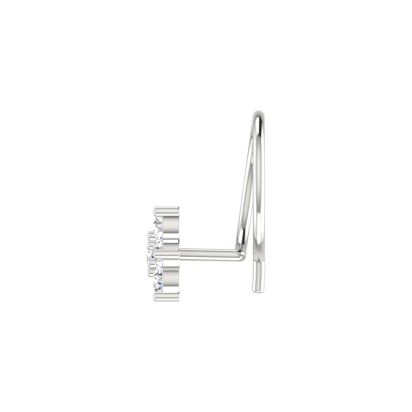 Celestial Bloom – 0.13 Ct Lab Grown Diamond Nose Pin