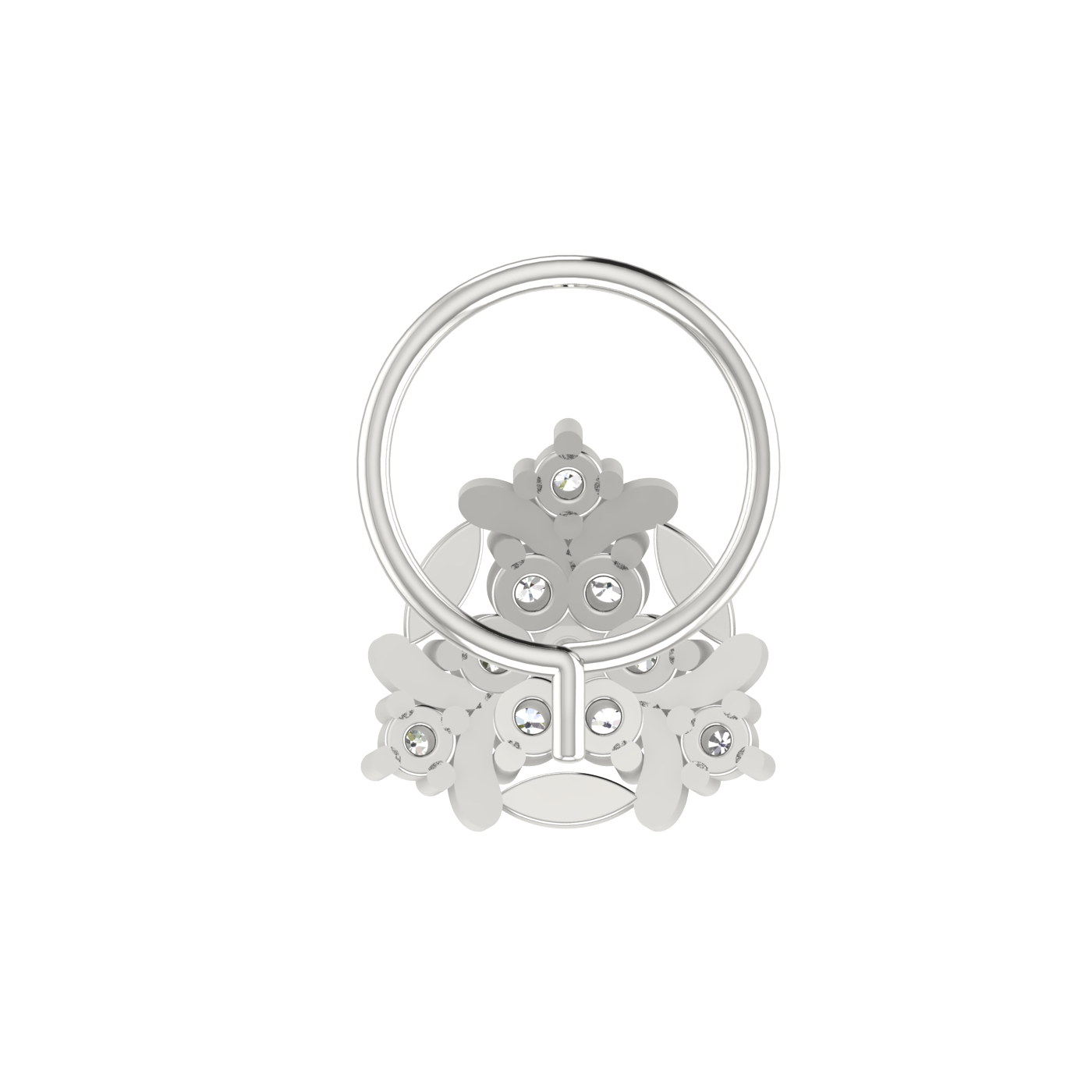 Delicate Floral Shine 0.12 Ct Lab Grown Diamond Nose Pin