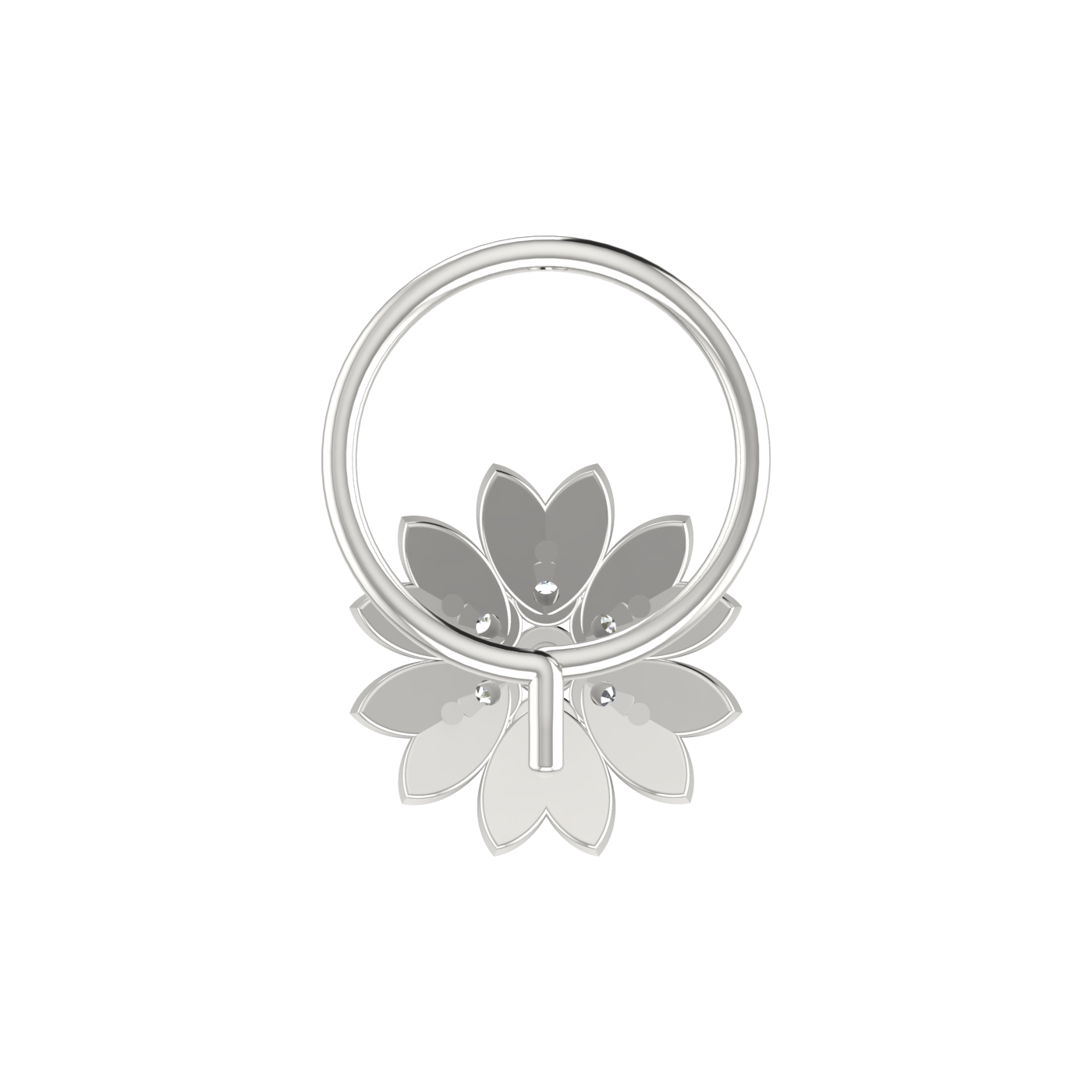 Floral Cluster Style Flower — 0.06 Carat Lab Grown Diamond Nose Pin