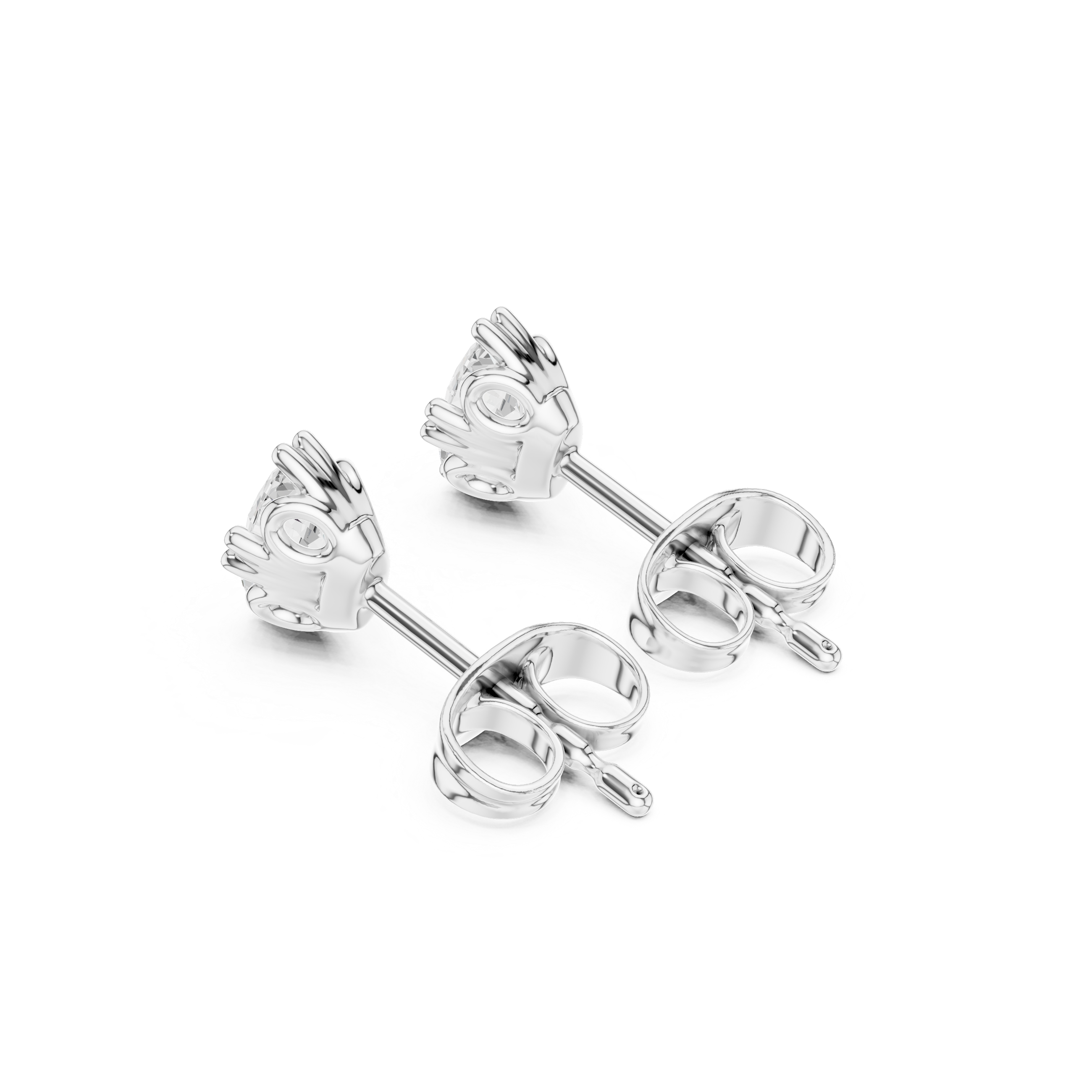 0.50 Carat Natural Diamond Oval Studs – H Color, VS1 Clarity