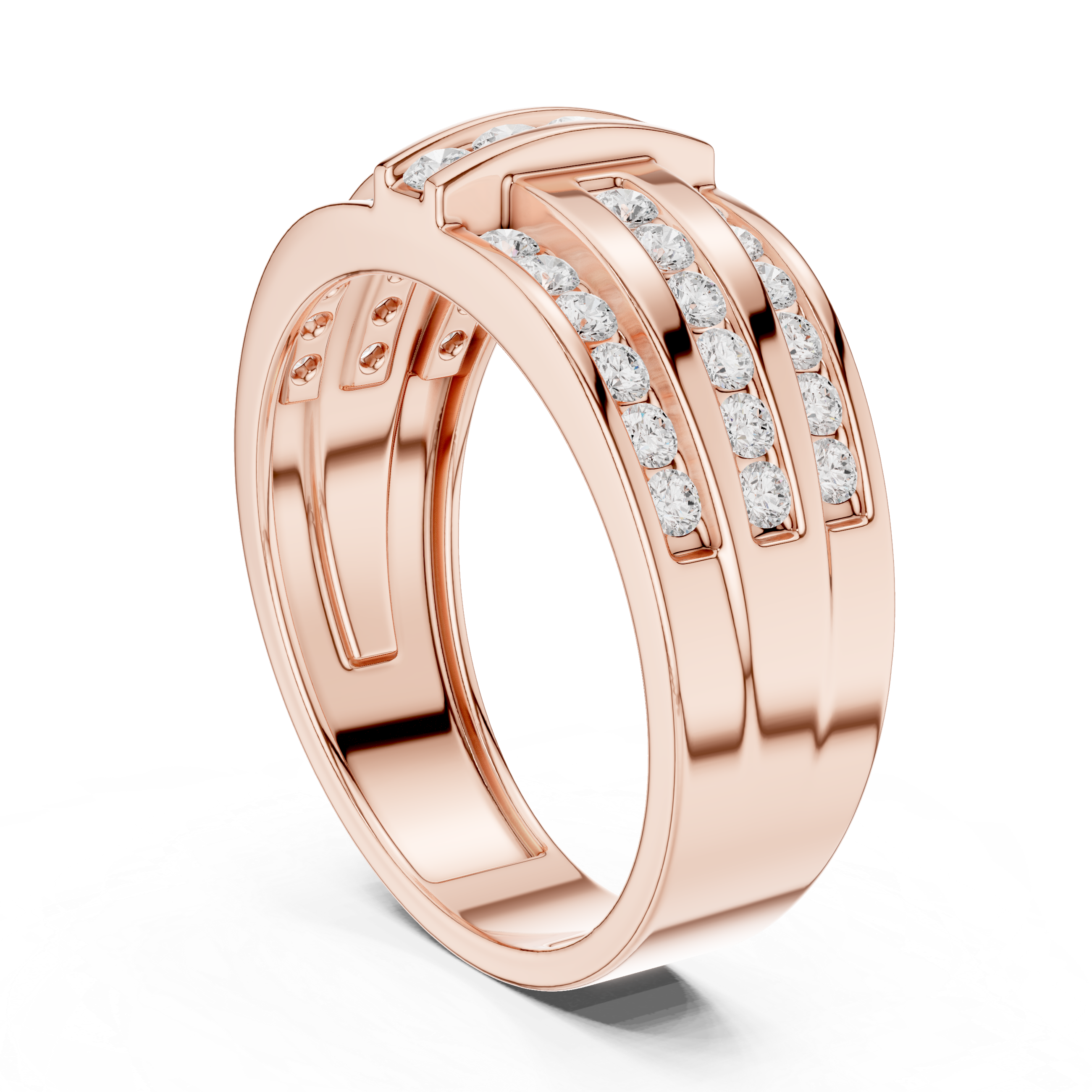 Natural Diamond Men’s Ring – 0.748ct EF/VS Premium Quality