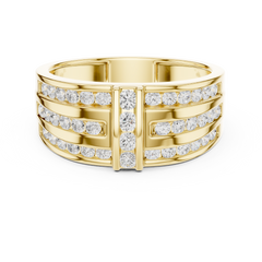 Natural Diamond Men’s Ring – 0.748ct EF/VS Premium Quality