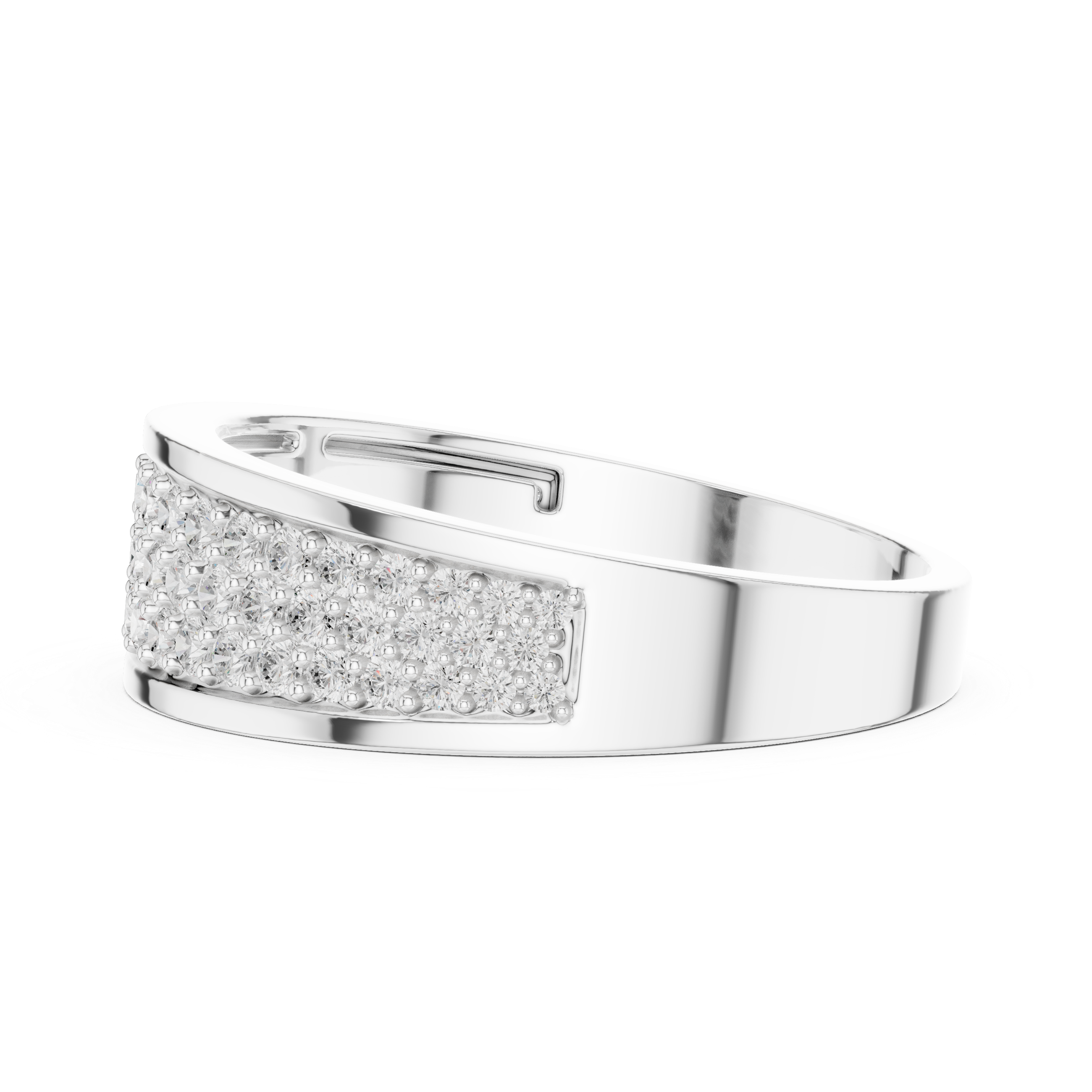 Natural Diamond Men's Band Ring 0.927ct EF/VS – Certified Luxury