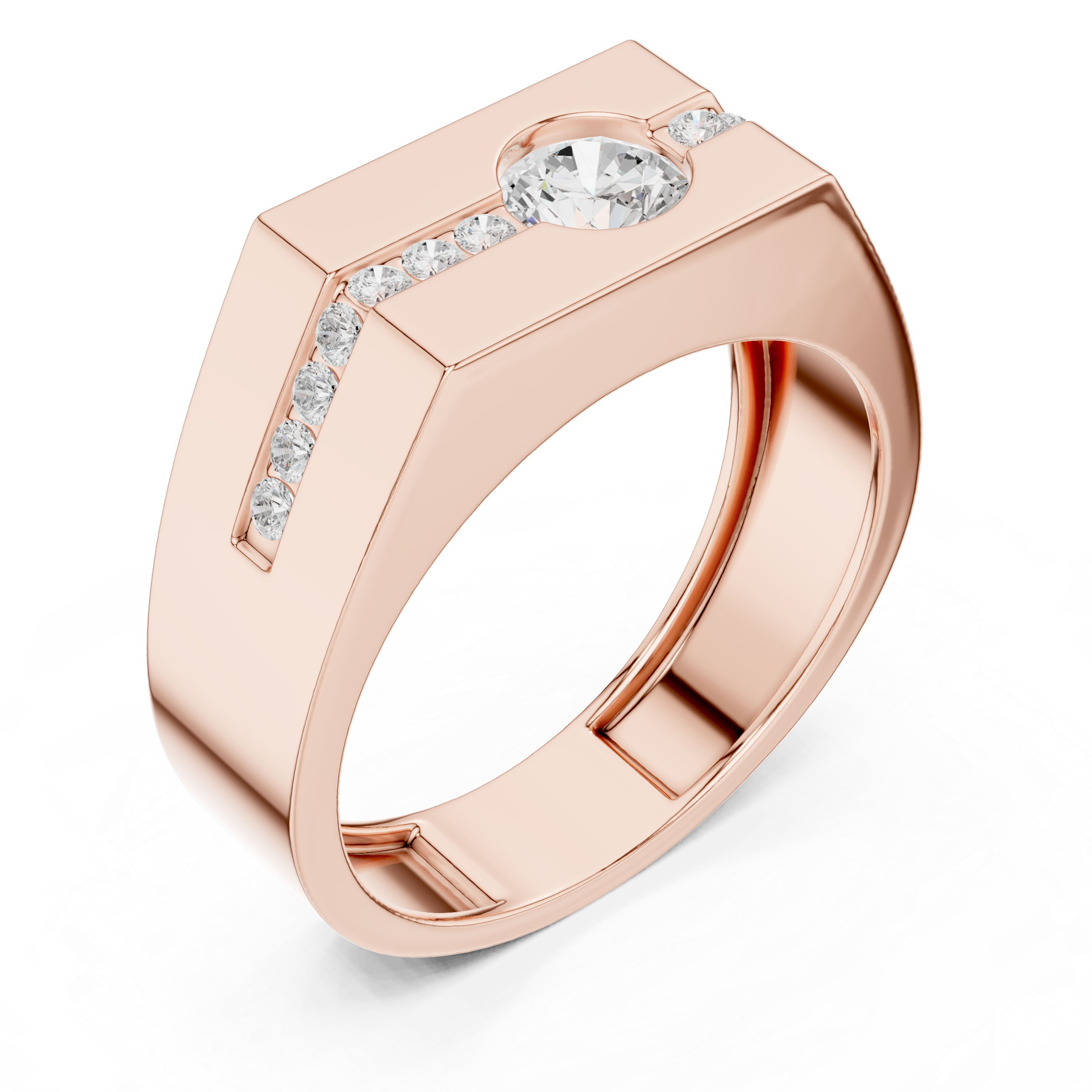 Natural Diamond Men’s Ring – 0.680ct EF/VS Elite Luxury