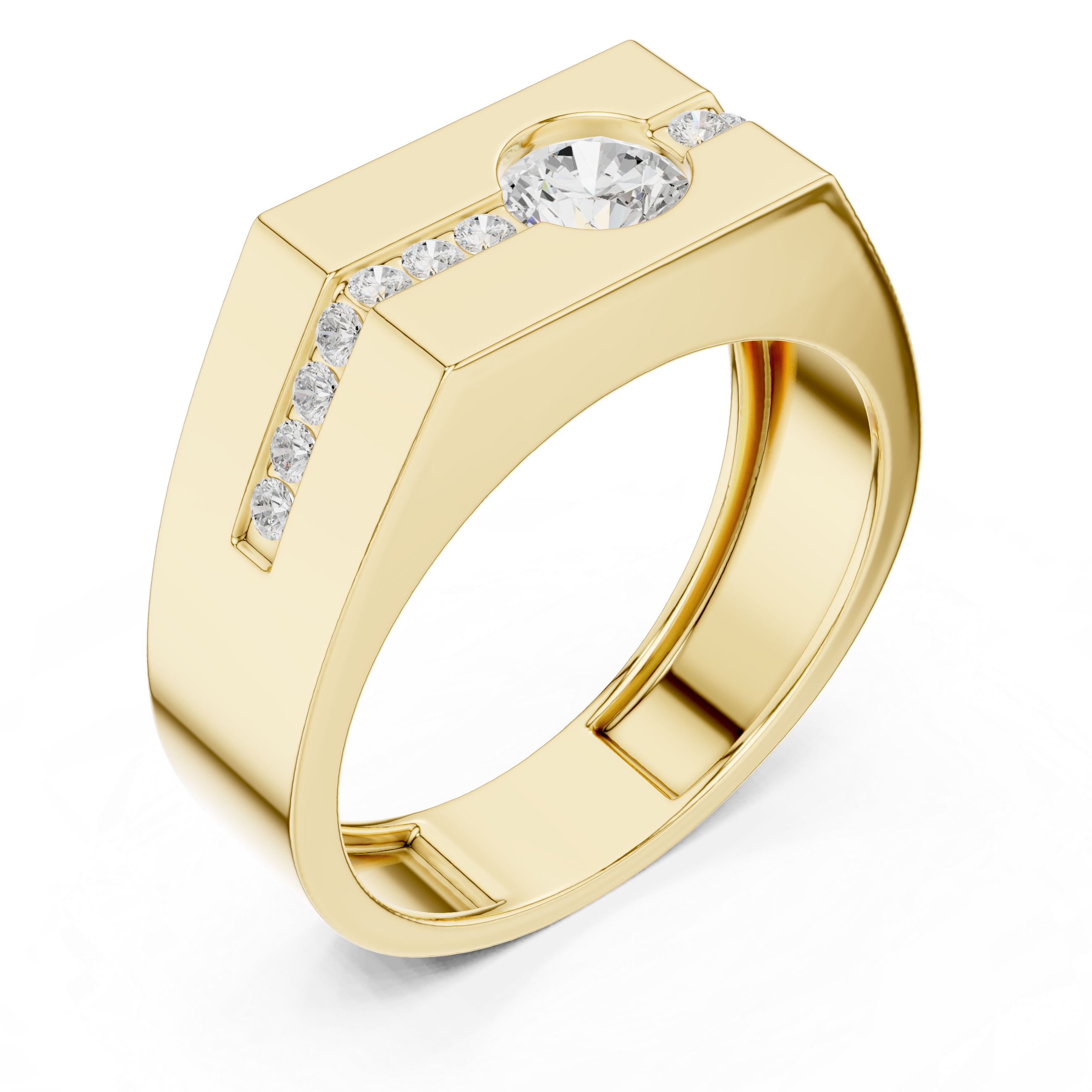 Natural Diamond Men’s Ring – 0.680ct EF/VS Elite Luxury