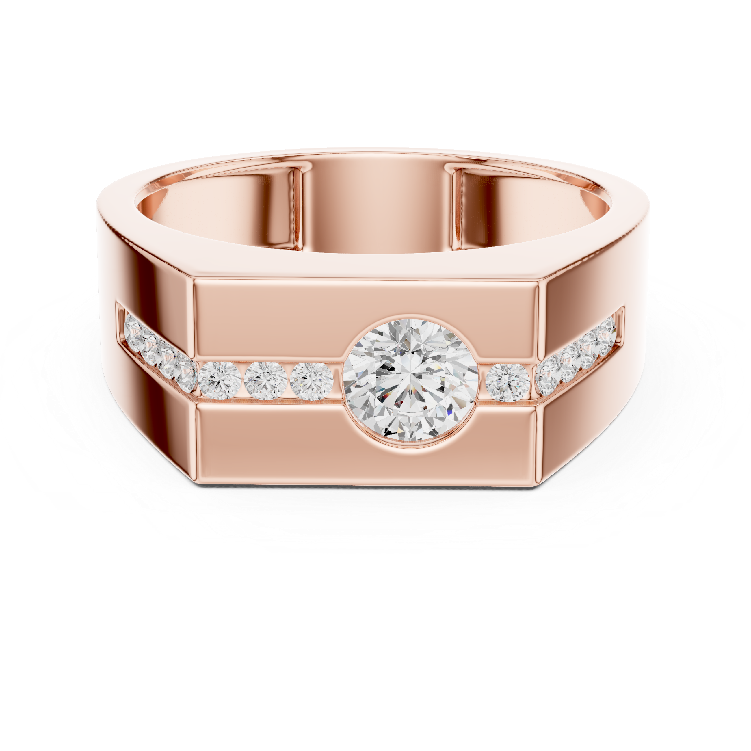 Natural Diamond Men’s Ring – 0.680ct EF/VS Elite Luxury