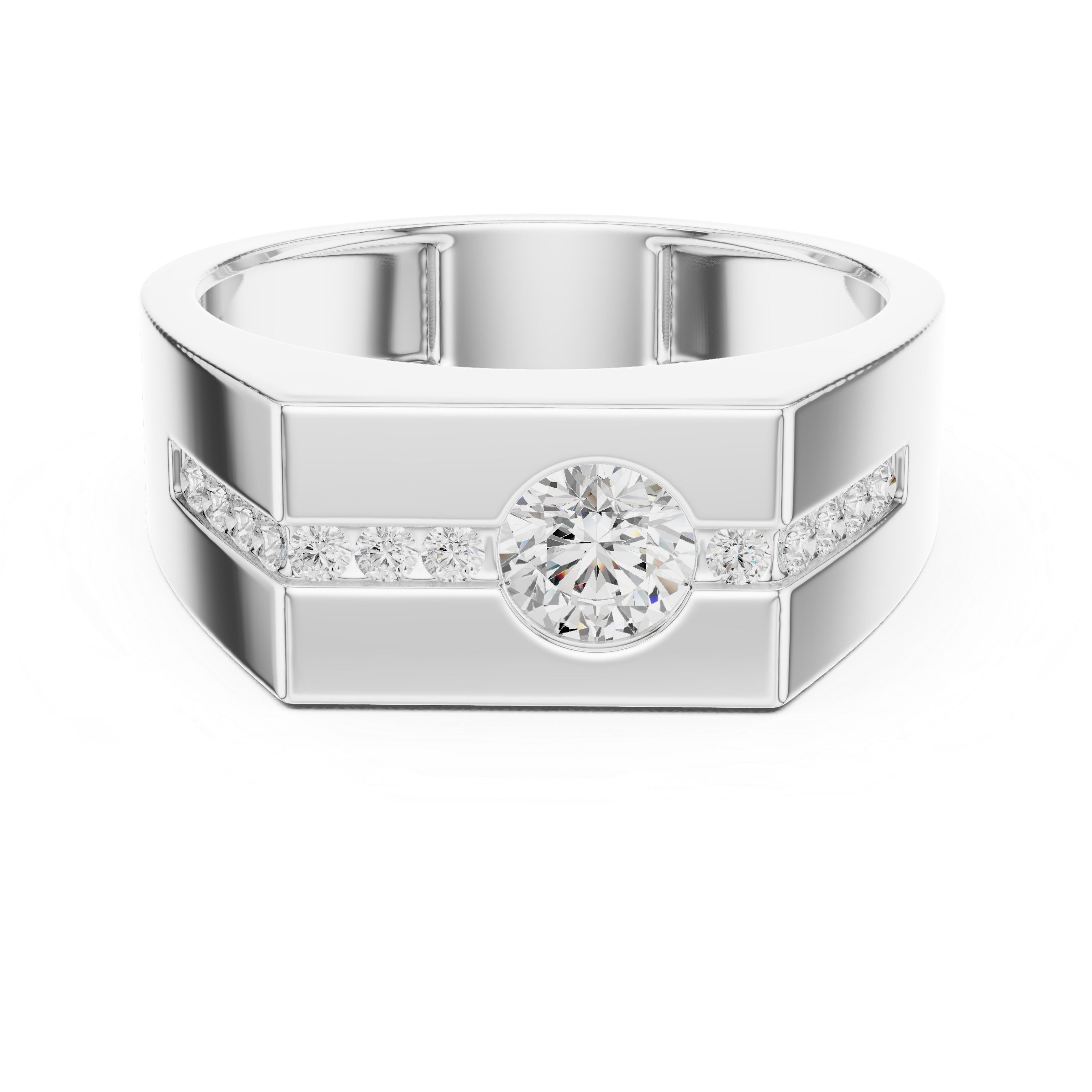 Natural Diamond Men’s Ring – 0.680ct EF/VS Elite Luxury