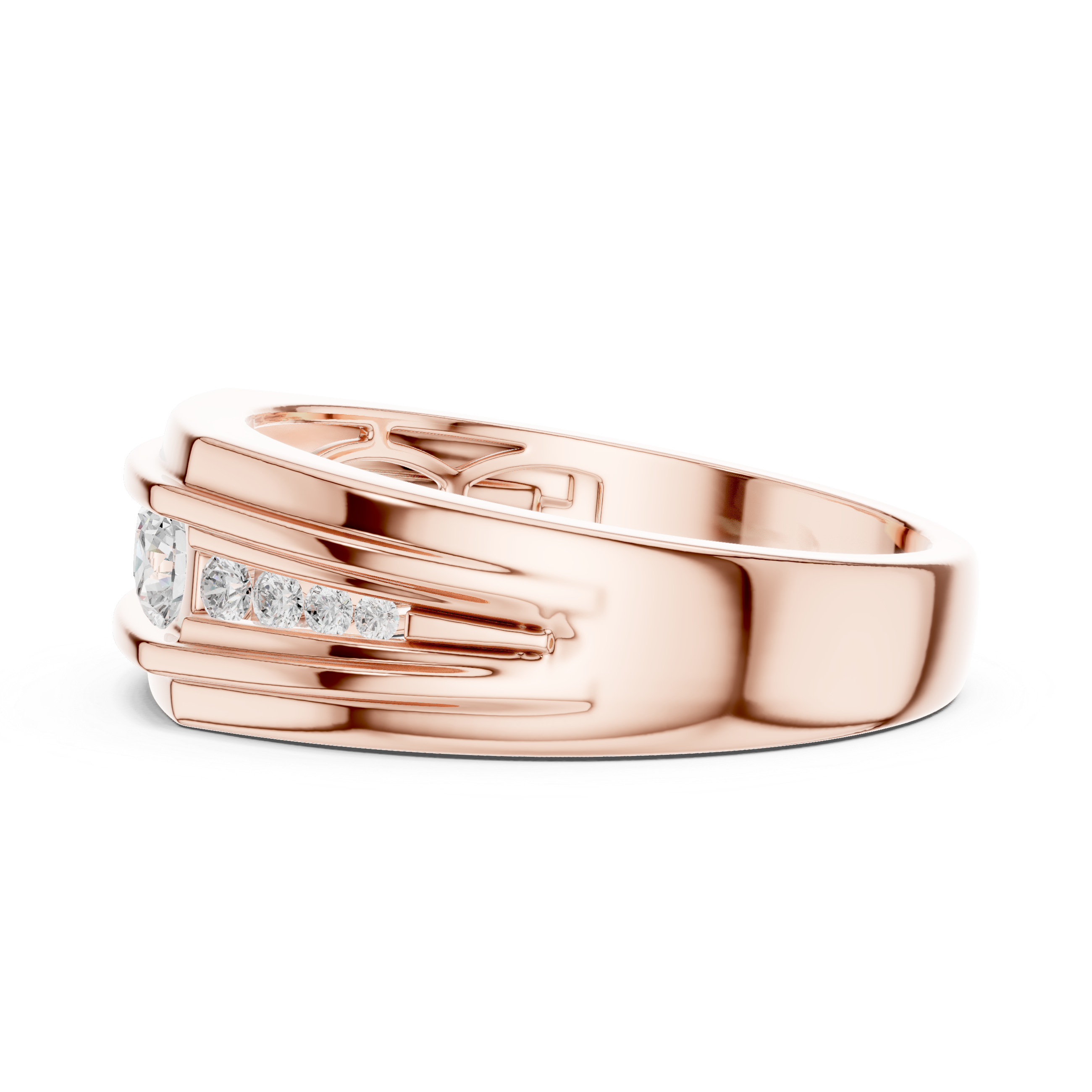 Natural Diamond Men’s Ring – 0.585ct GH/VS Signature Luxury