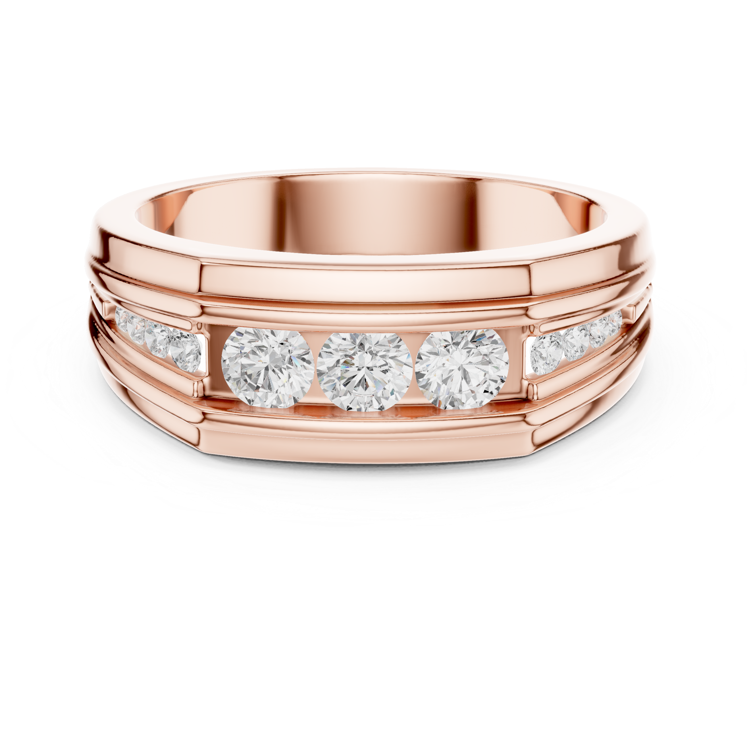 Natural Diamond Men’s Ring – 0.585ct GH/VS Signature Luxury