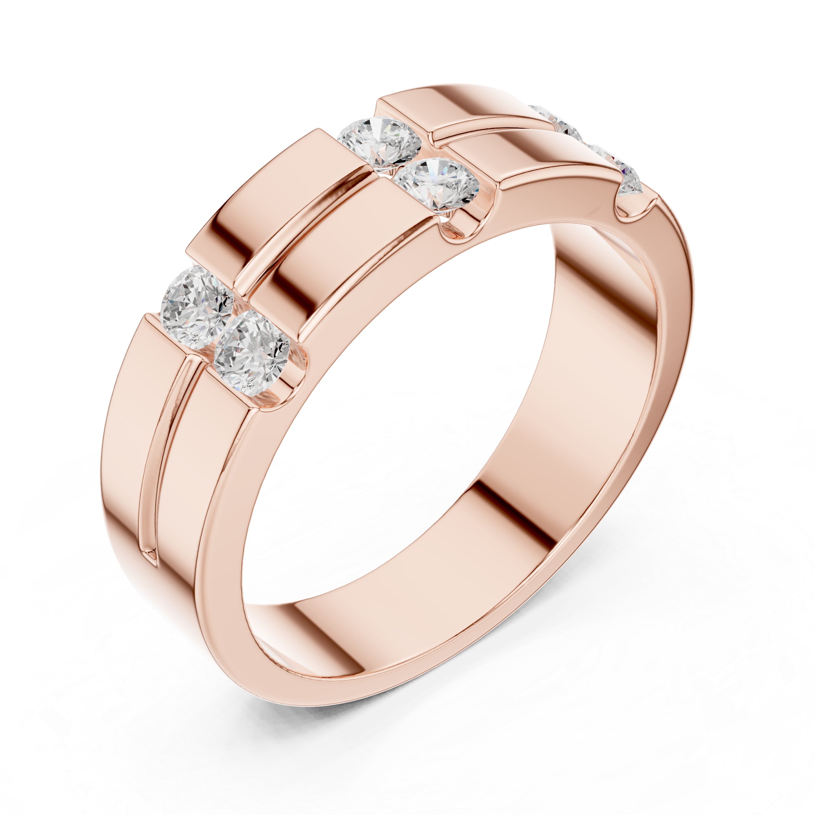 Natural Diamond Men’s Ring – 0.39ct EF/VS Elite Prestige