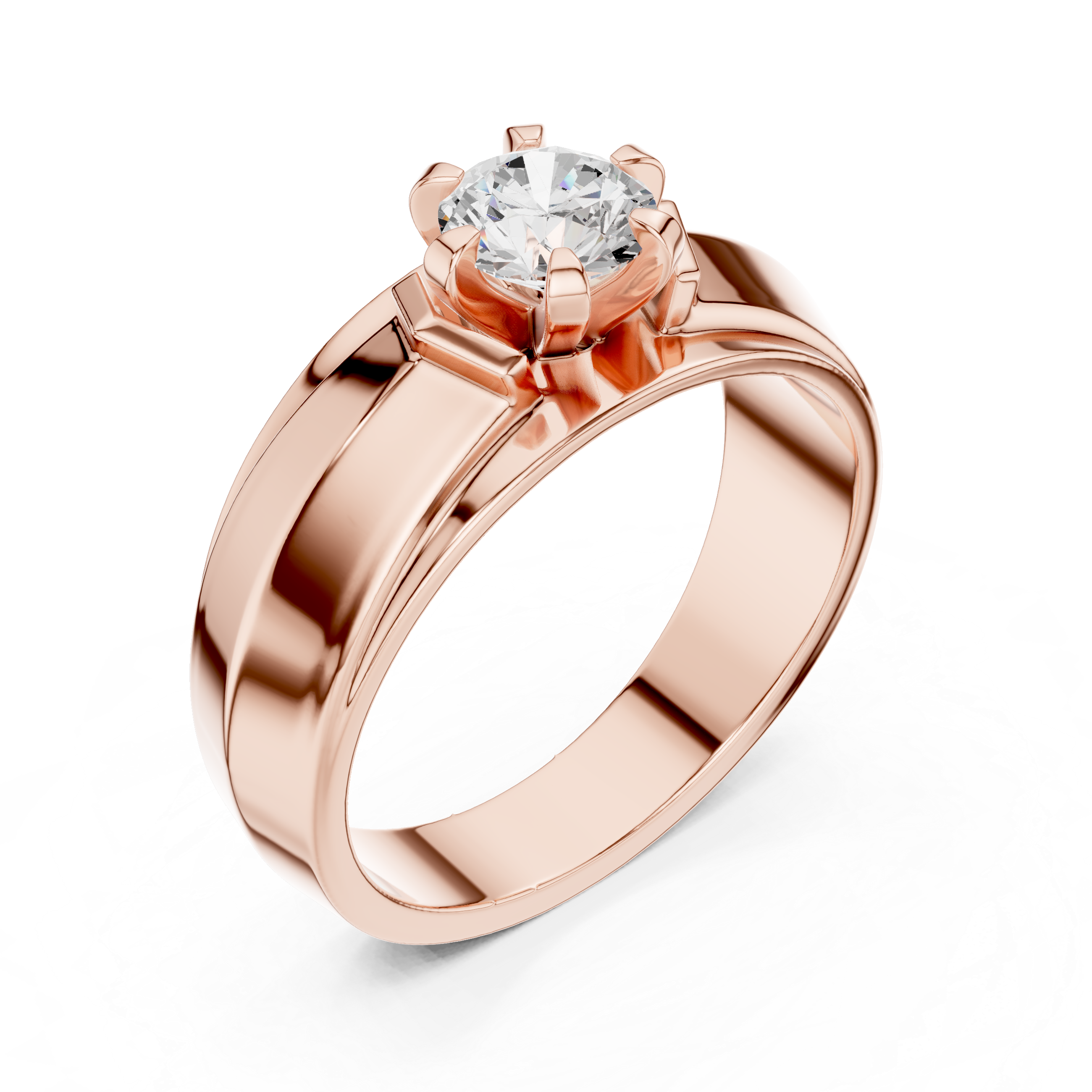 Elegant 0.75 Carat Natural Diamond Men's Ring – H Color VS1 Clarity